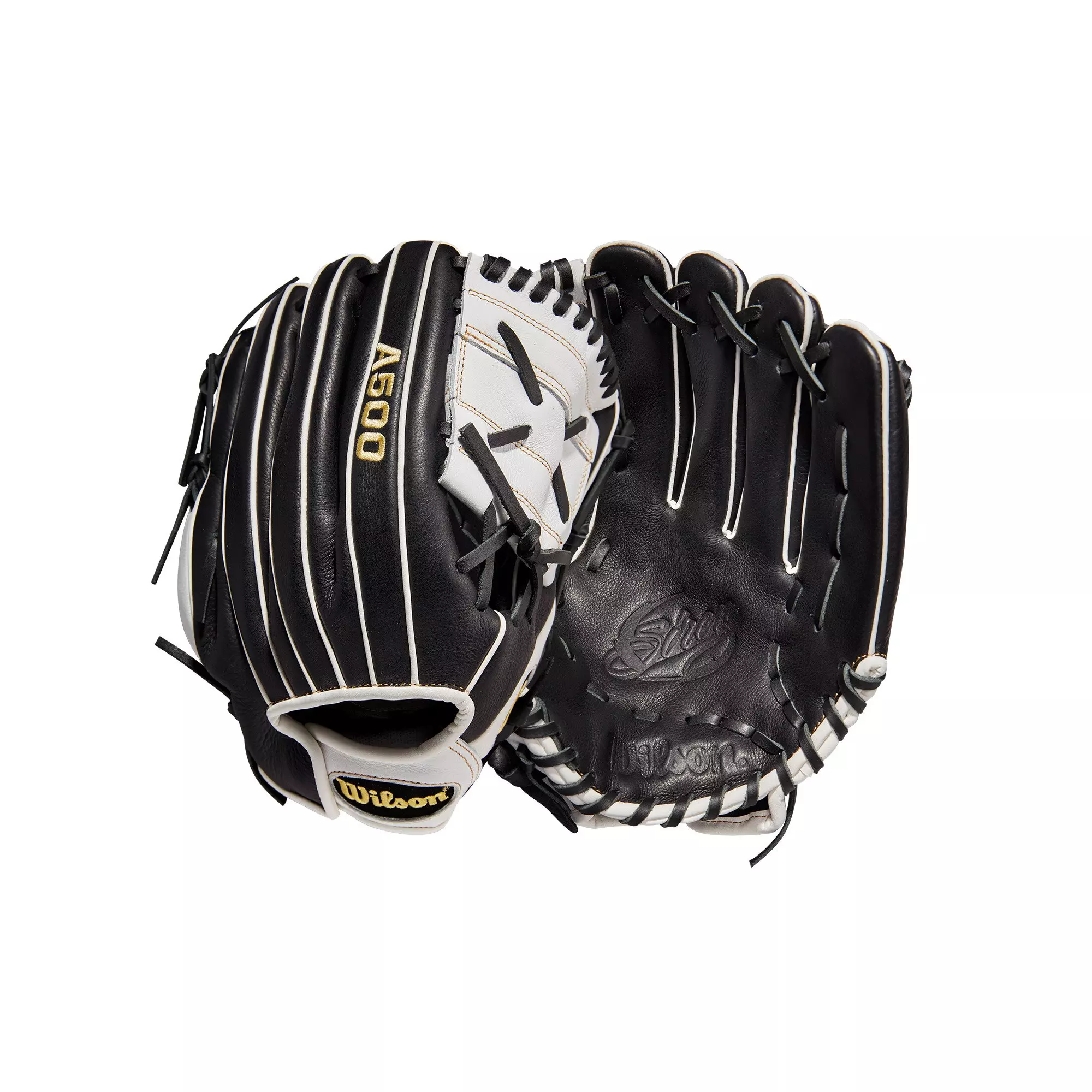 Wilson A500 Siren 12" Fastpitch Infield Glove - BLACK/WHITE
