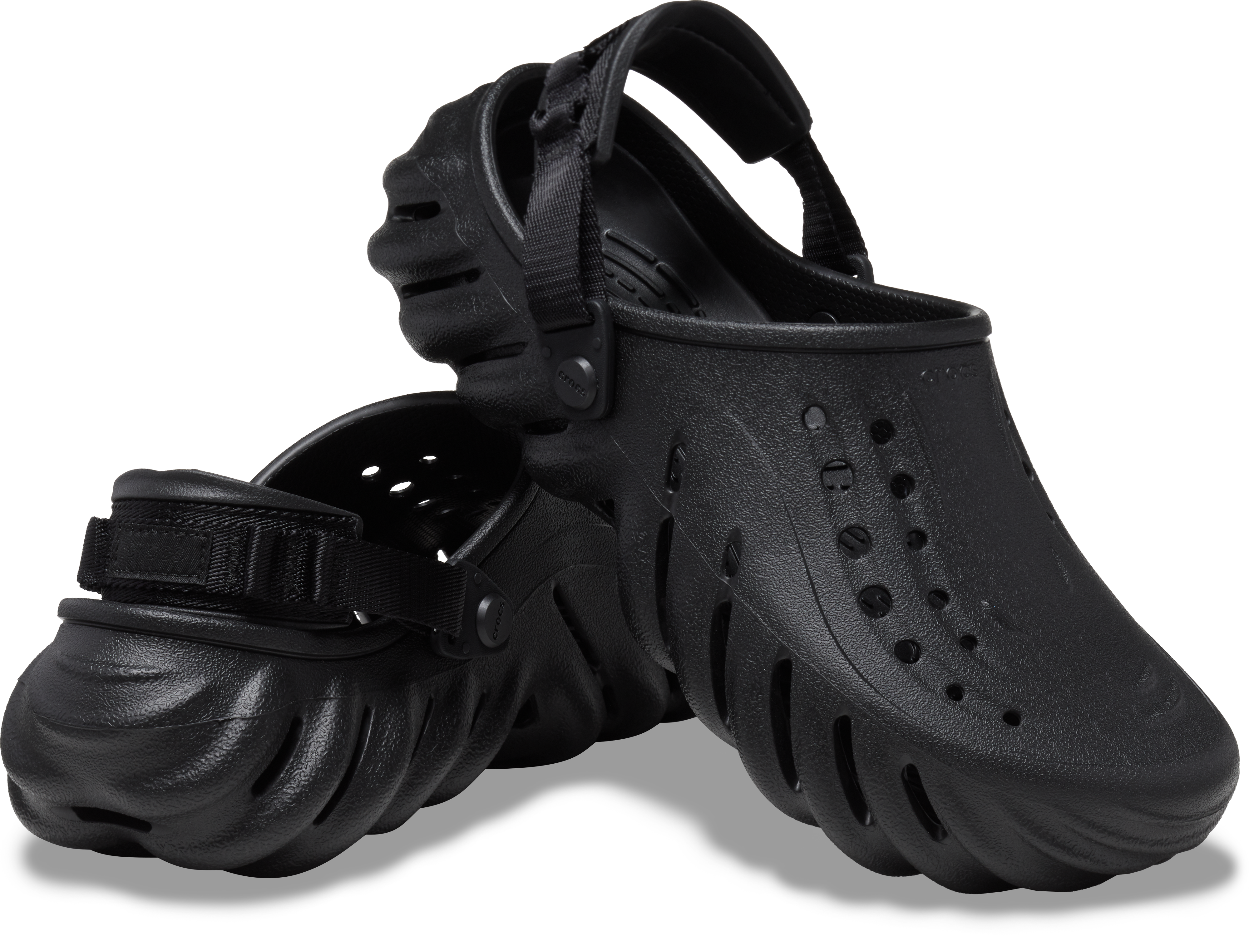 Crocs Echo "Black" Unisex Clog - BLACK Thumbnail View 4