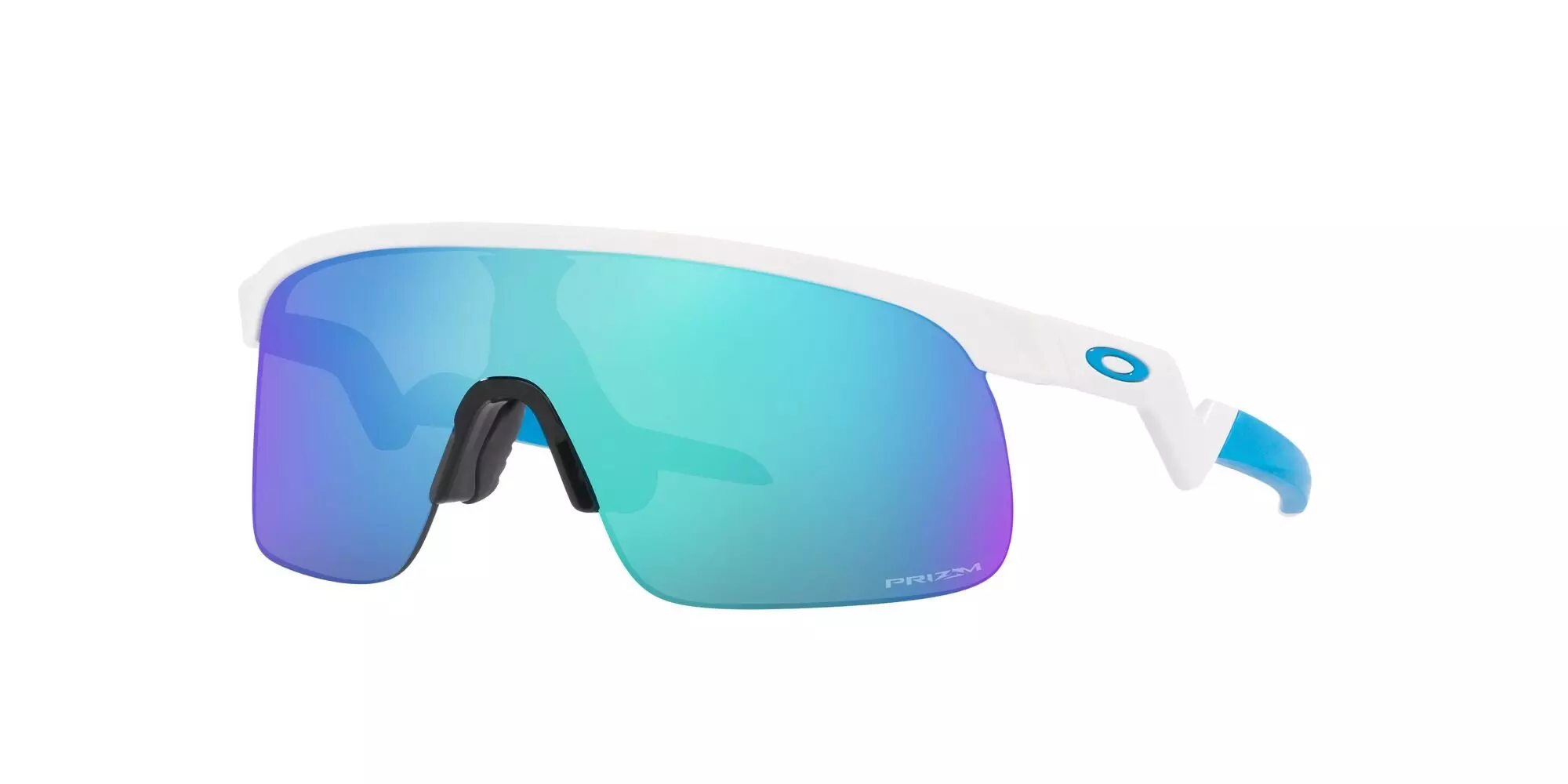 Oakley Youth Resistor Sunglasses-White/Blue - WHITE/BLUE