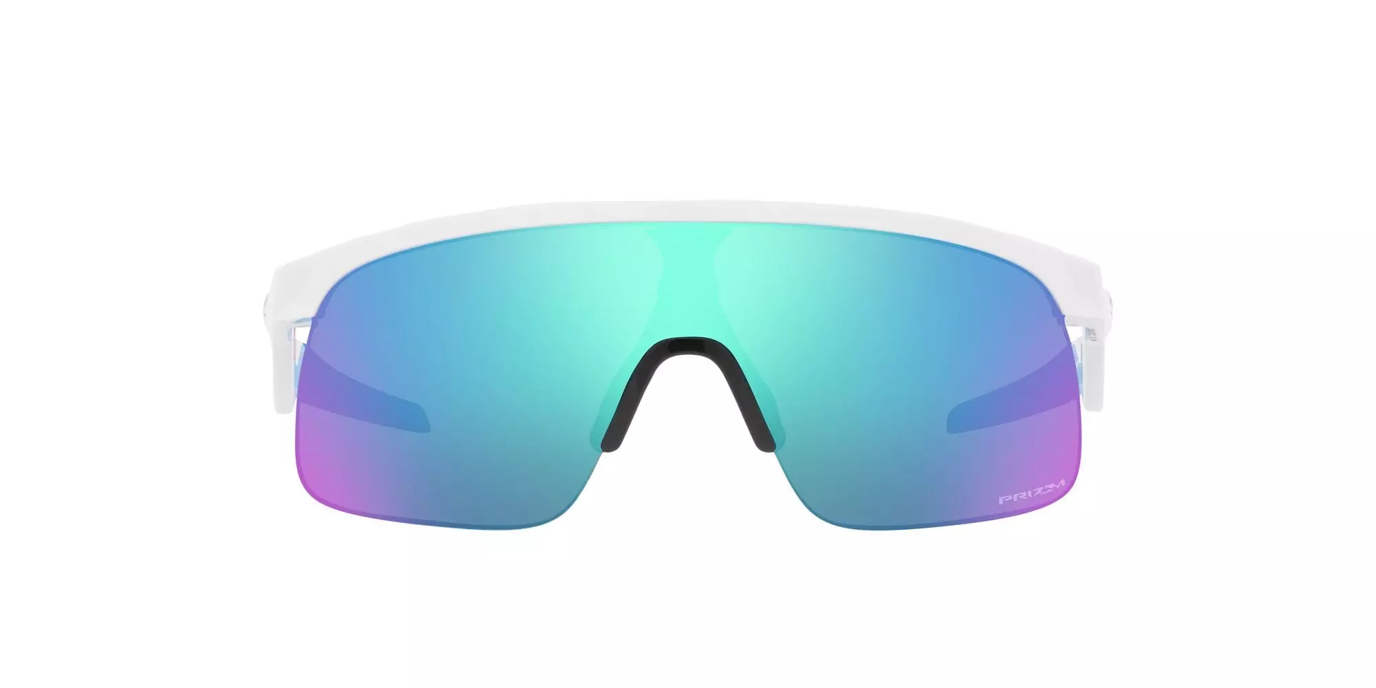 Oakley Youth Resistor Prizm Sapphire Sunglasses - Polished White - WHITE/BLUE