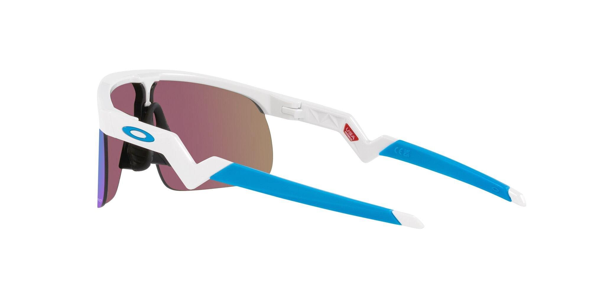 Oakley Youth Resistor White/Blue Sunglasses
