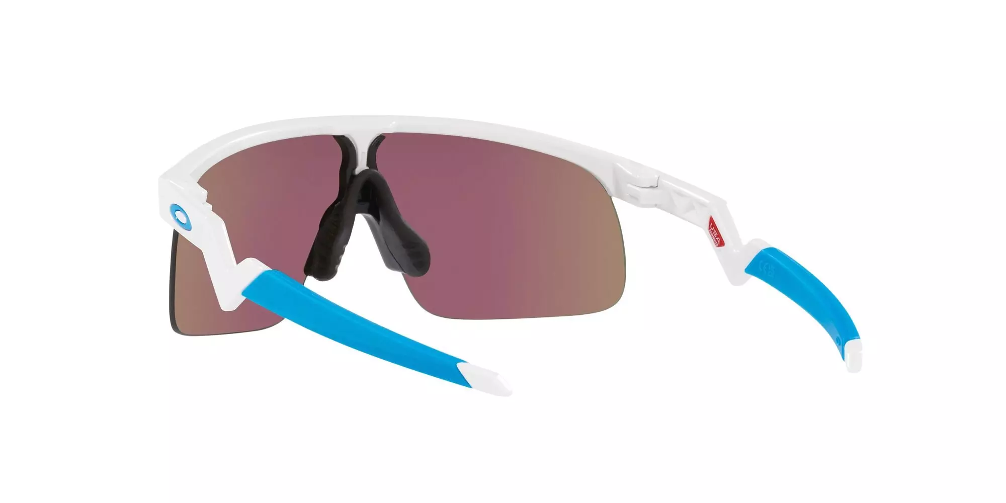 Oakley Youth Resistor Prizm Sapphire Sunglasses - Polished White - WHITE/BLUE