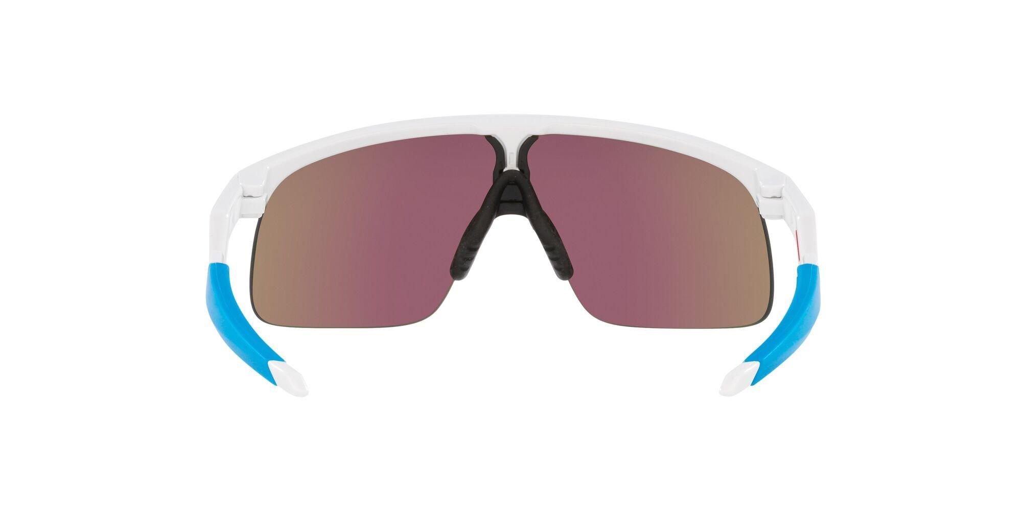 Oakley Resistor Sunglasses (Youth Fit) - Prizm Sapphire Lenses and Polished White Frame