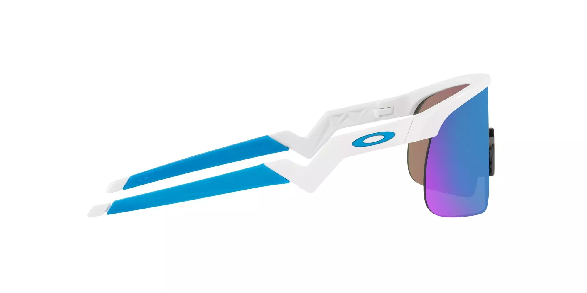 Oakley Youth Resistor Prizm Sapphire Sunglasses - Polished White - WHITE/BLUE