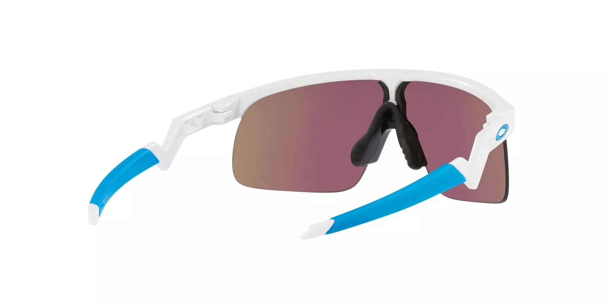 Oakley Youth Resistor Prizm Sapphire Sunglasses - Polished White - WHITE/BLUE