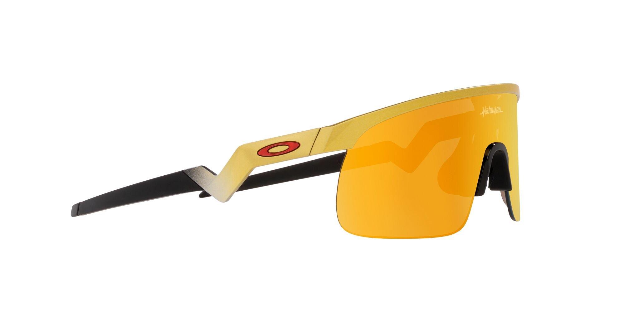 Oakley Resistor x Patrick Mahomes II Sunglasses (Youth Fit) - Prizm 24k Lenses & Olympic Gold Frame