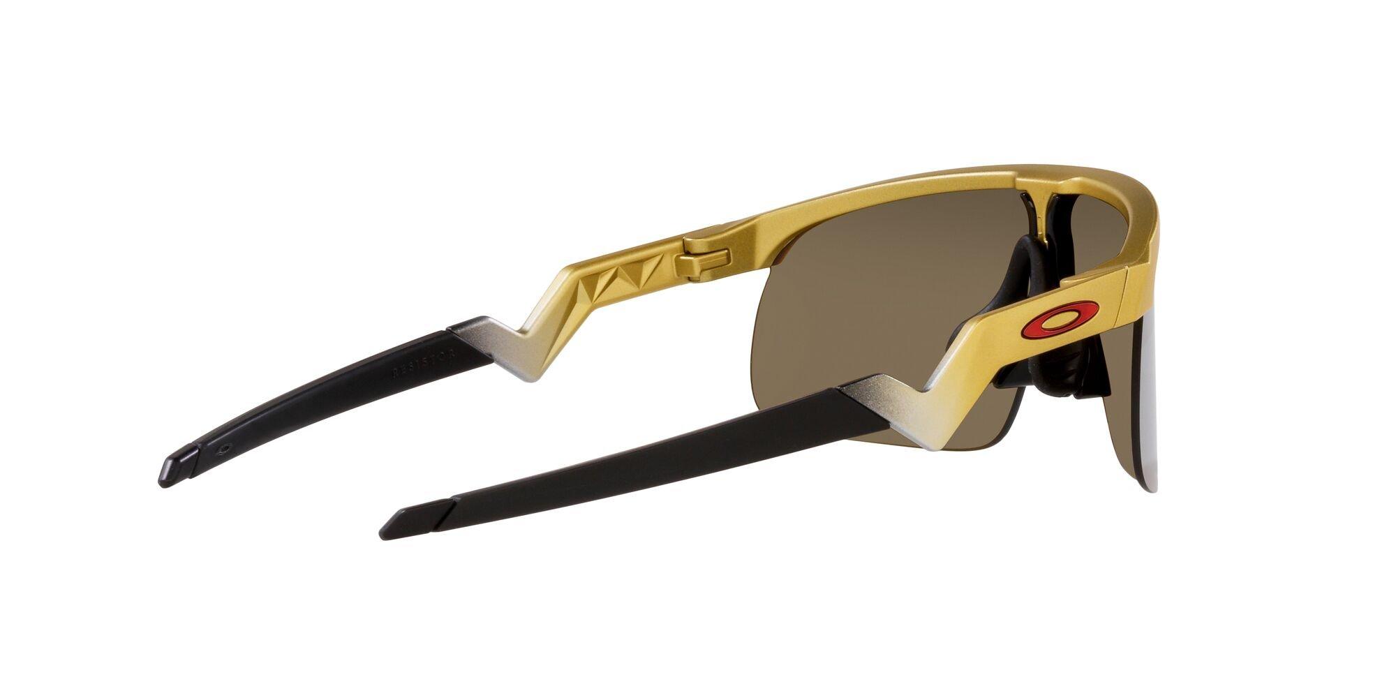 Oakley Resistor x Patrick Mahomes II Sunglasses (Youth Fit) - Prizm 24k Lenses & Olympic Gold Frame