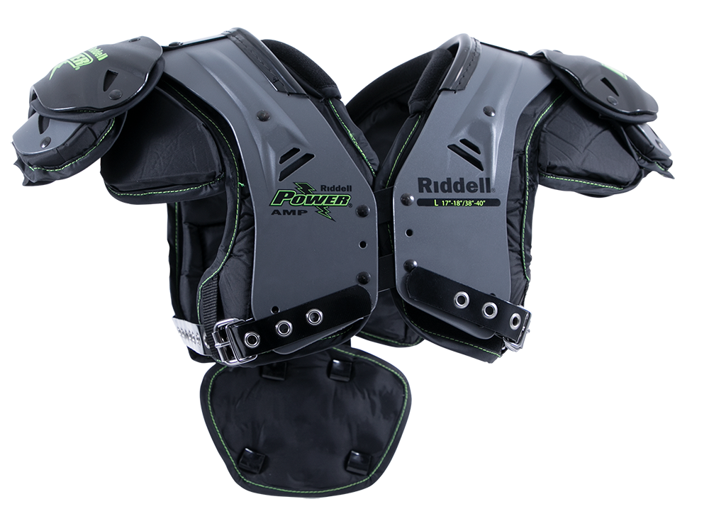 Riddell Custom Power Football Shoulder Pads w/Back Plate, XL (20-21)