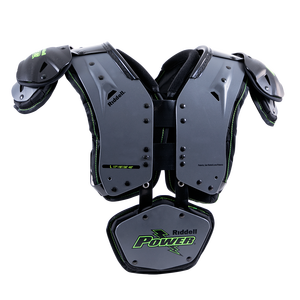 Riddell Power Amp Football Shoulder Pads w/ Backplate