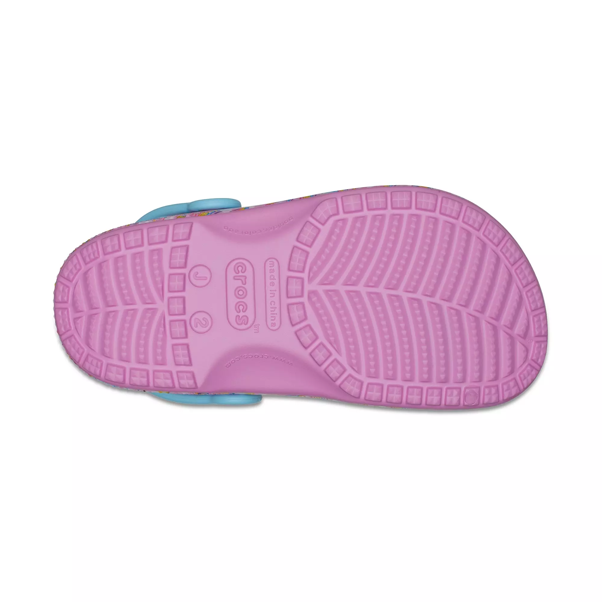 Crocs x Lisa Frank "Rainbows" Grade School Girl's Clog - PINK/BLUE