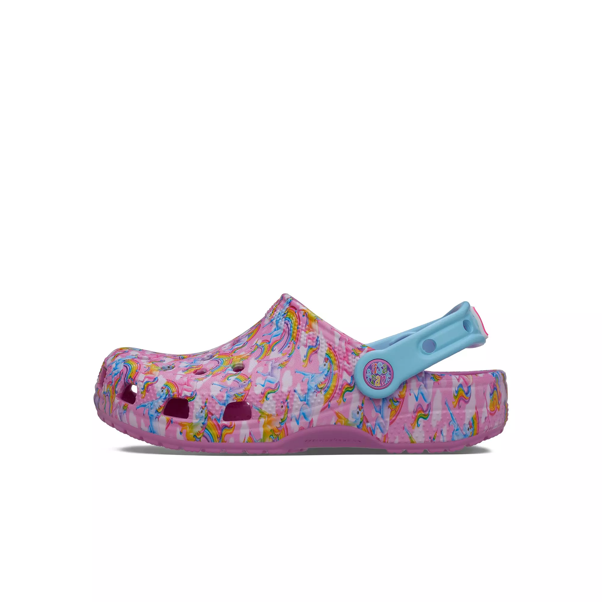 Crocs x Lisa Frank "Rainbows" Grade School Girl's Clog - PINK/BLUE