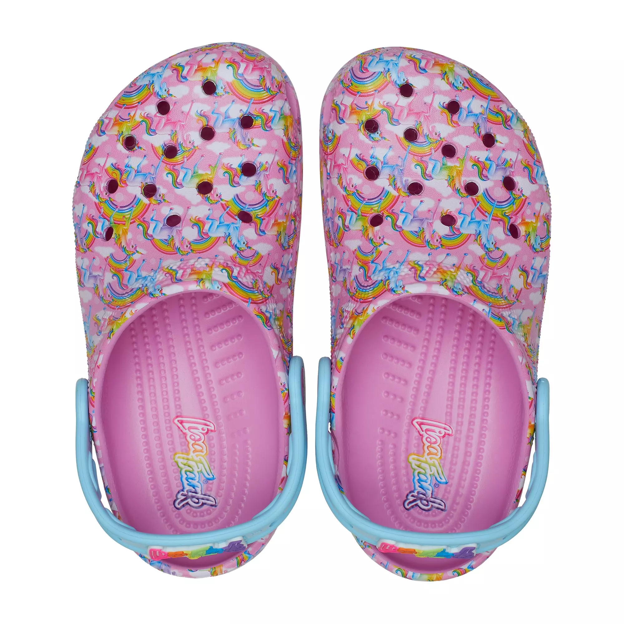 Crocs x Lisa Frank "Rainbows" Grade School Girl's Clog - PINK/BLUE