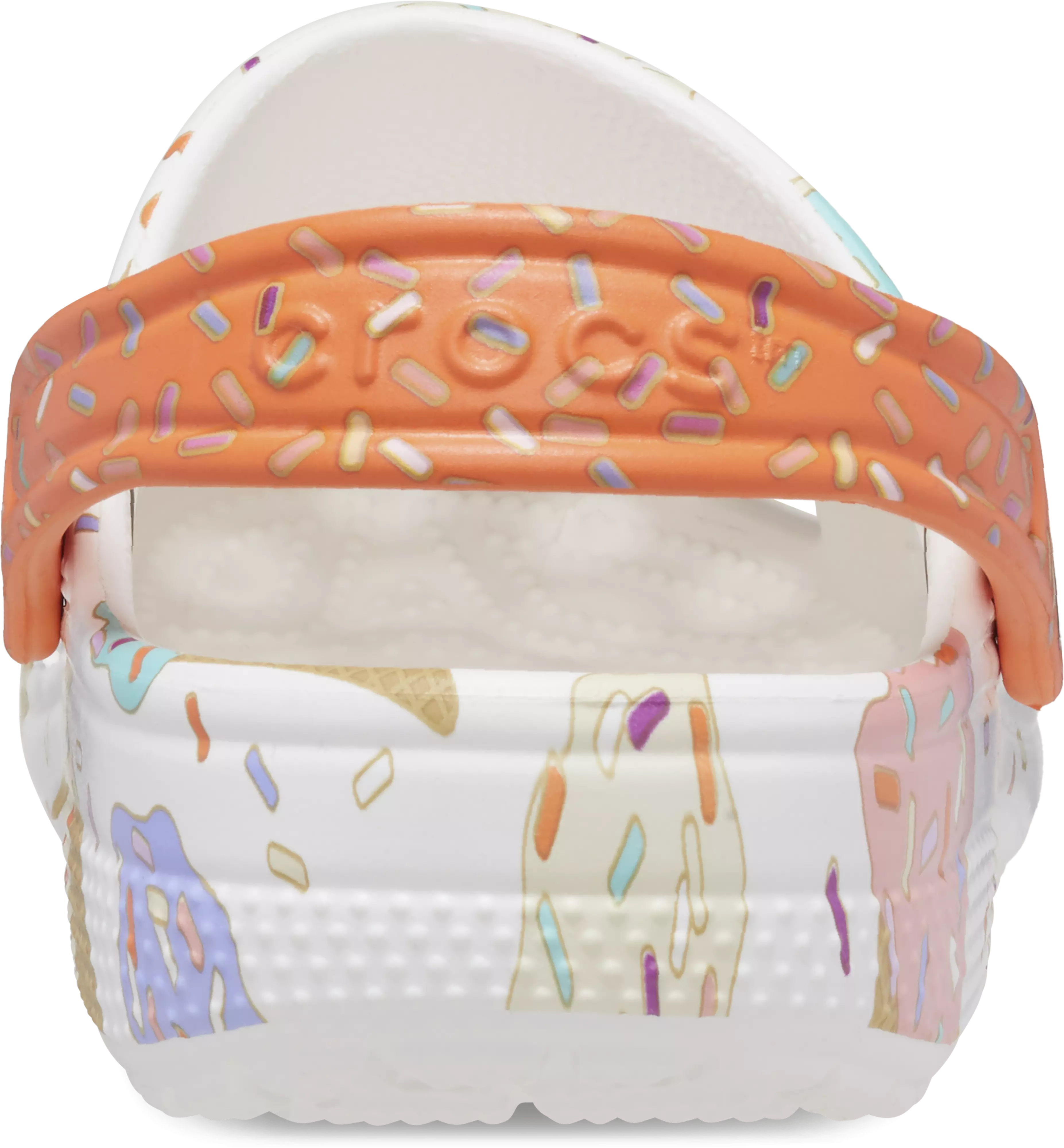 Crocs Classic "Ice Cream" Preschool Girls' Clog - WHITE/MULTI