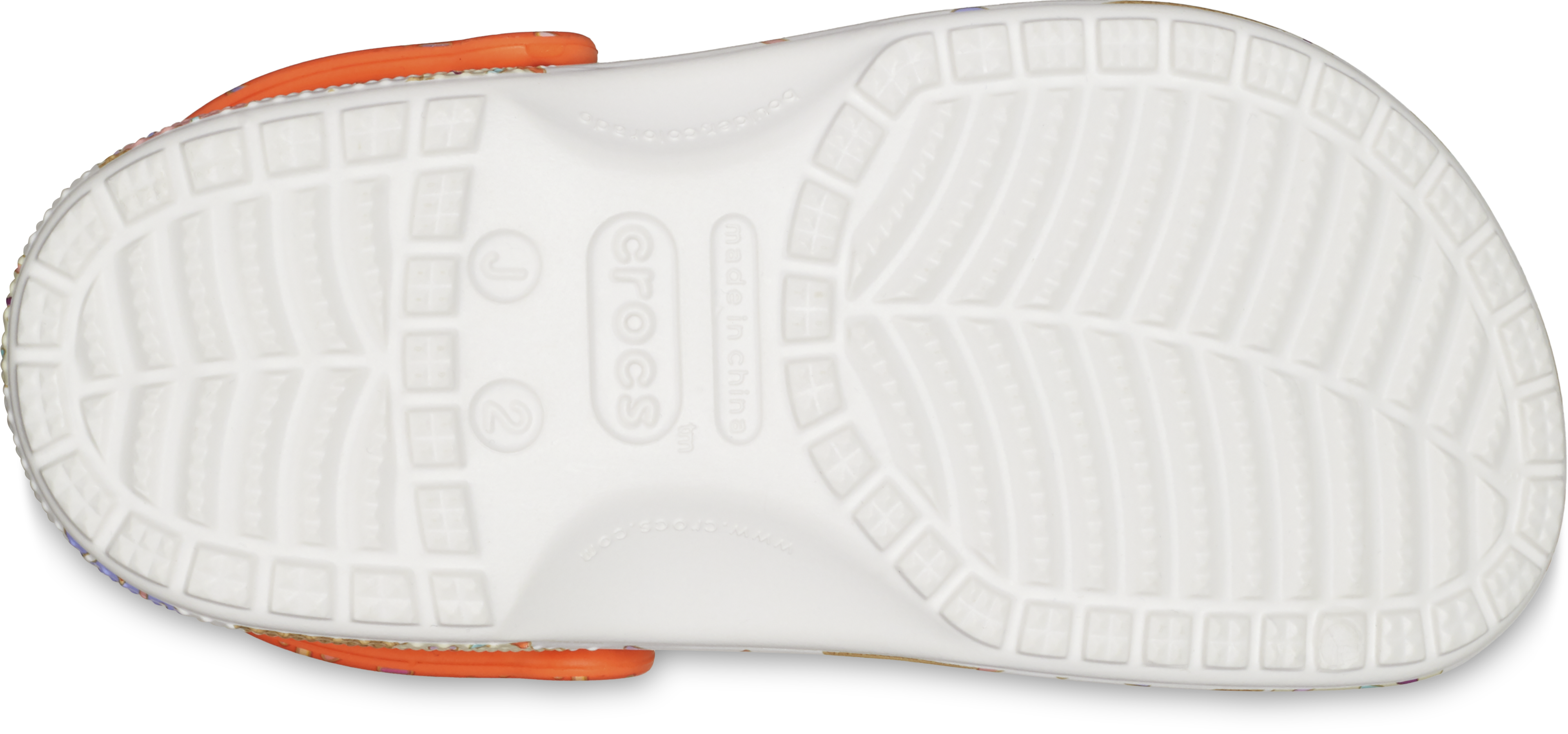 Crocs Classic "Ice Cream" Preschool Girls' Clog - WHITE/MULTI Thumbnail View 7