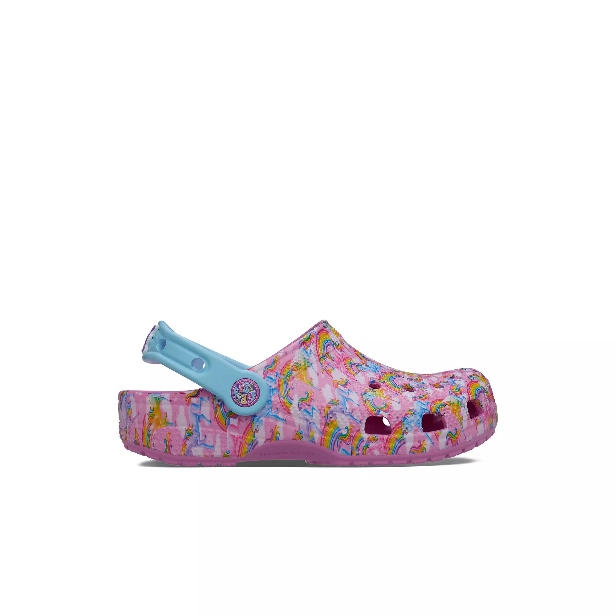 Crocs x Lisa Frank "Rainbows" Preschool Girl's Clog - PINK/BLUE