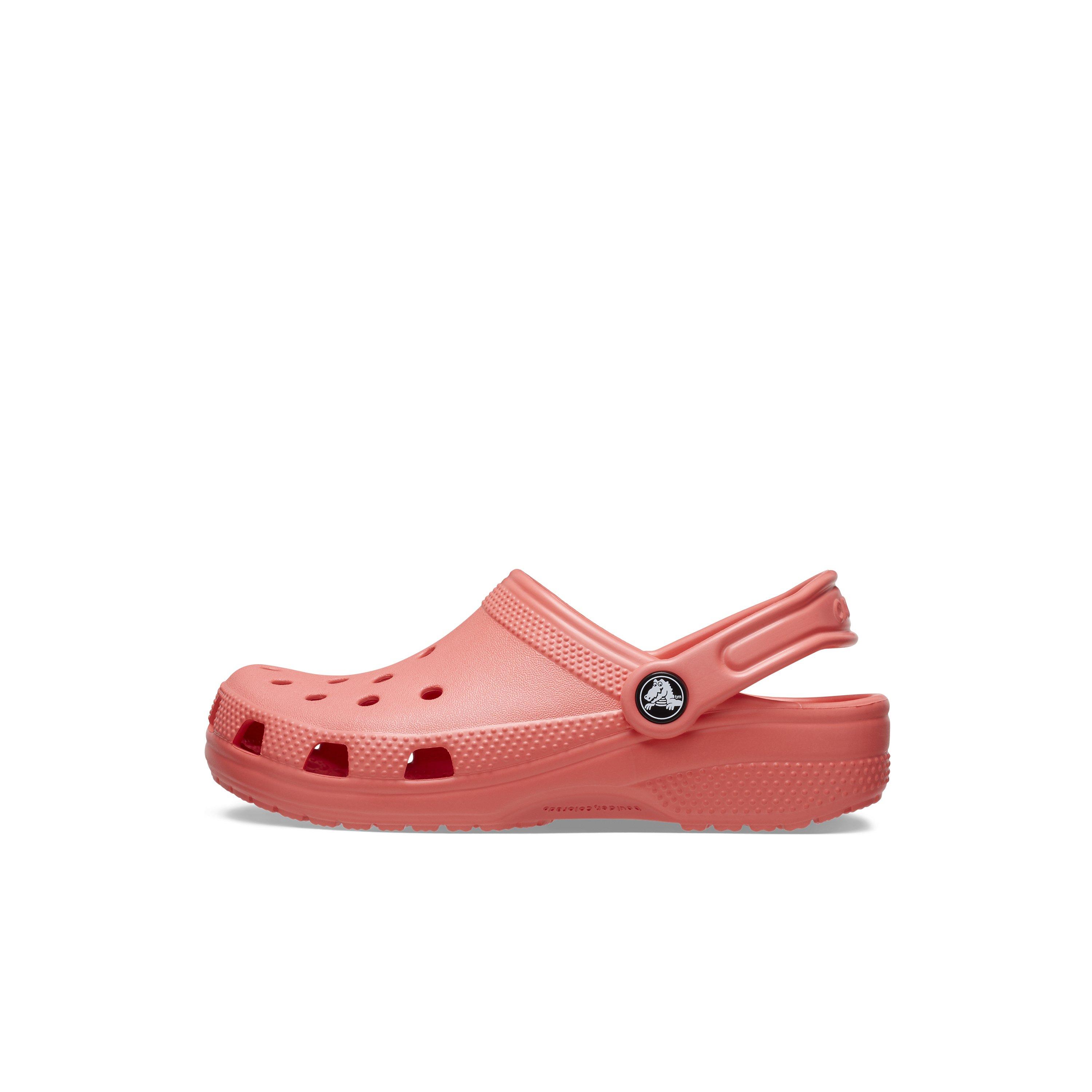 Crocs Classic "Neon Watermelon" Toddler Girls' Clog - MELON Thumbnail View 2