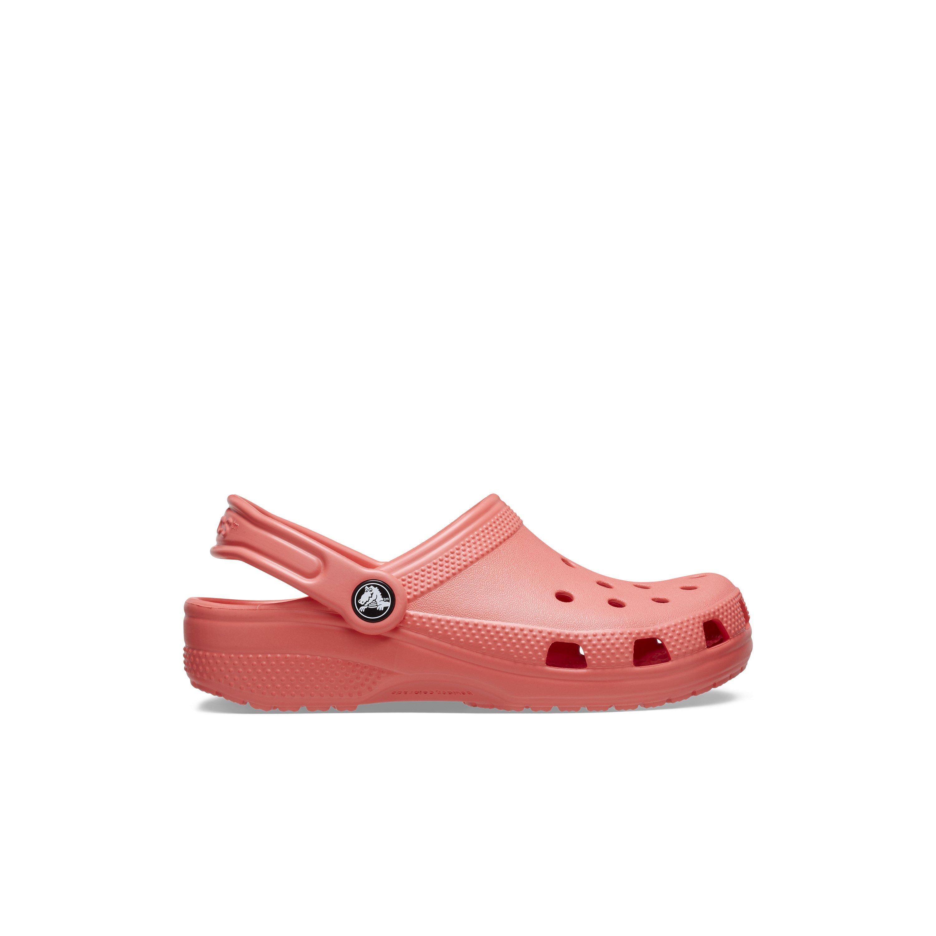 Crocs Classic "Neon Watermelon" Toddler Girls' Clog - MELON Thumbnail View 1
