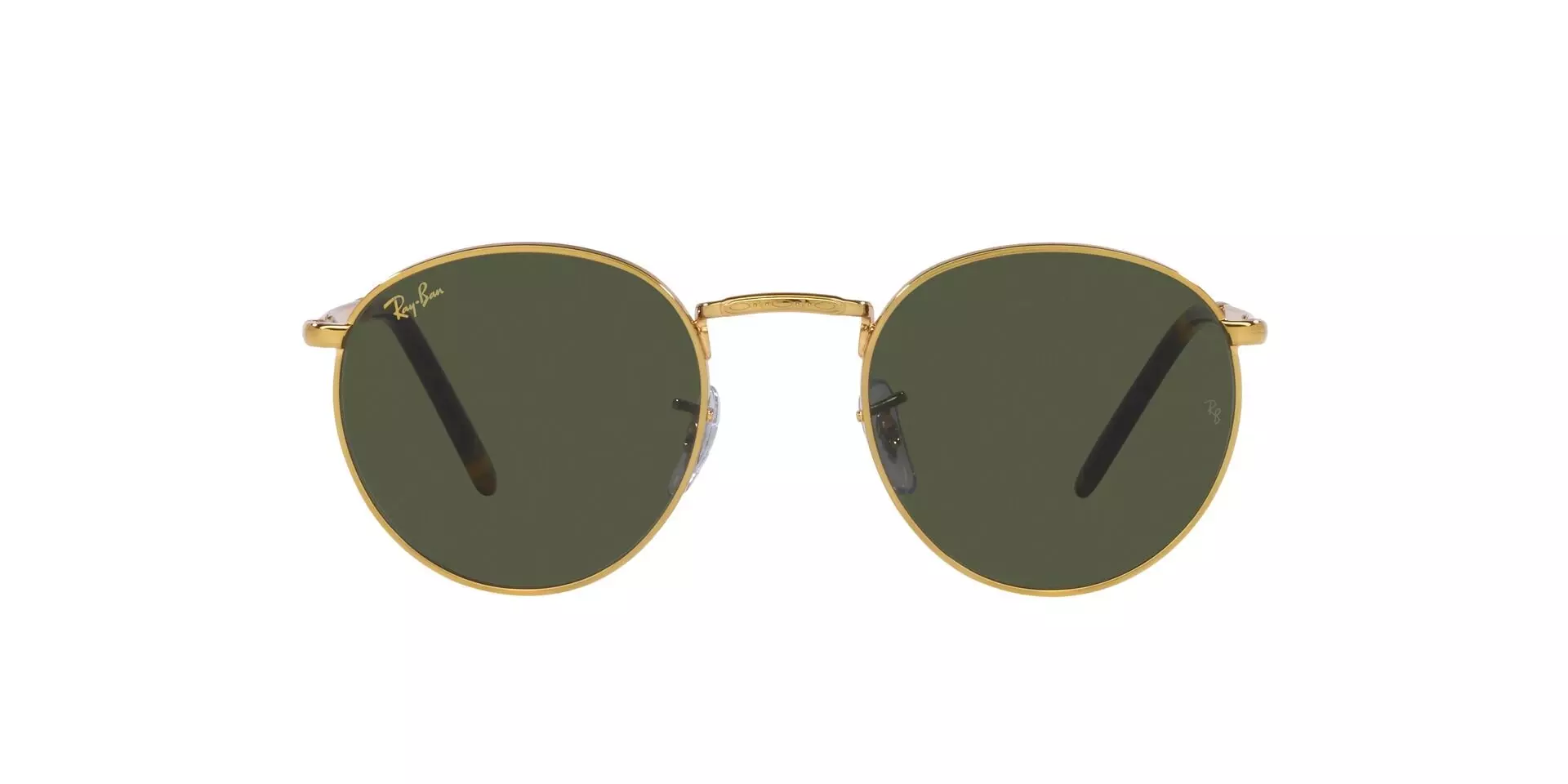 Ray-Ban Round Metal Sunglasses-Gold - GOLD