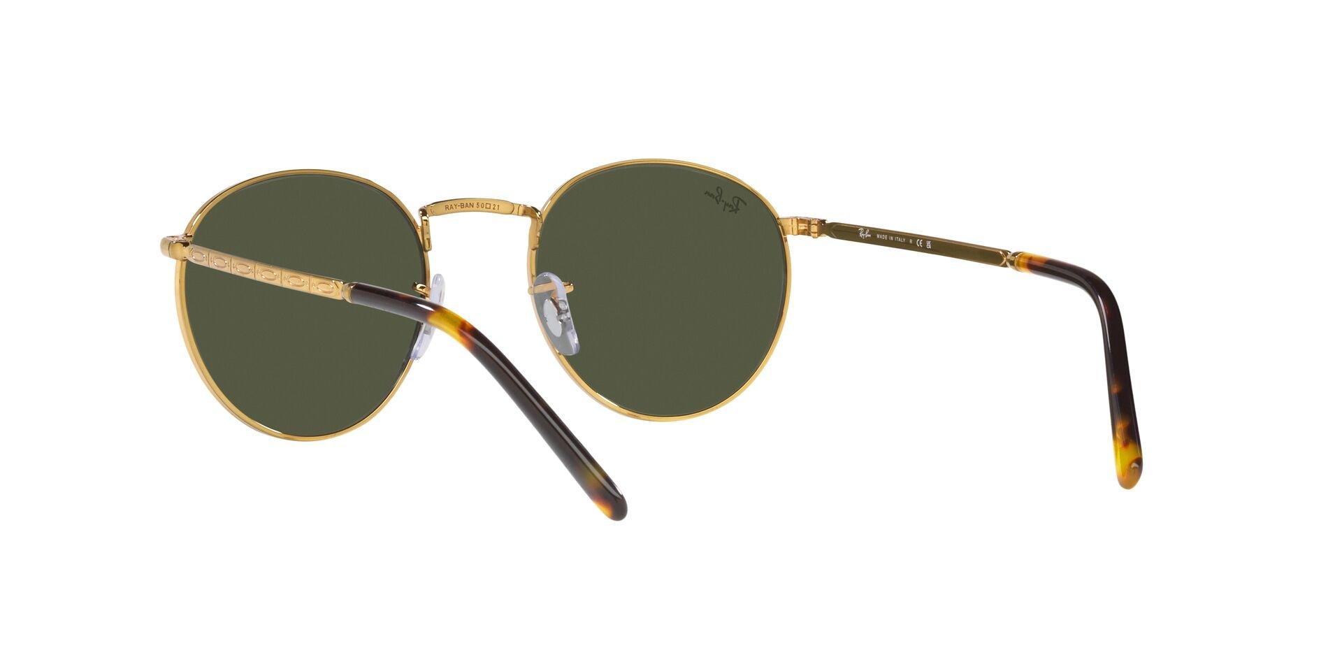 NWT! Ray-Ban Round Metal Sunglasses (Unisex) Ray-Ban / RB3447 ROUND METAL / LEGEND GOLD / BLUE - Shop  main image 3