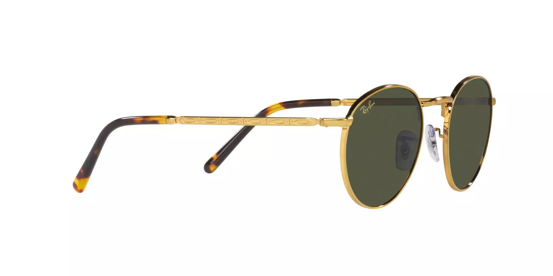 Ray-Ban Round Metal Sunglasses-Gold - GOLD