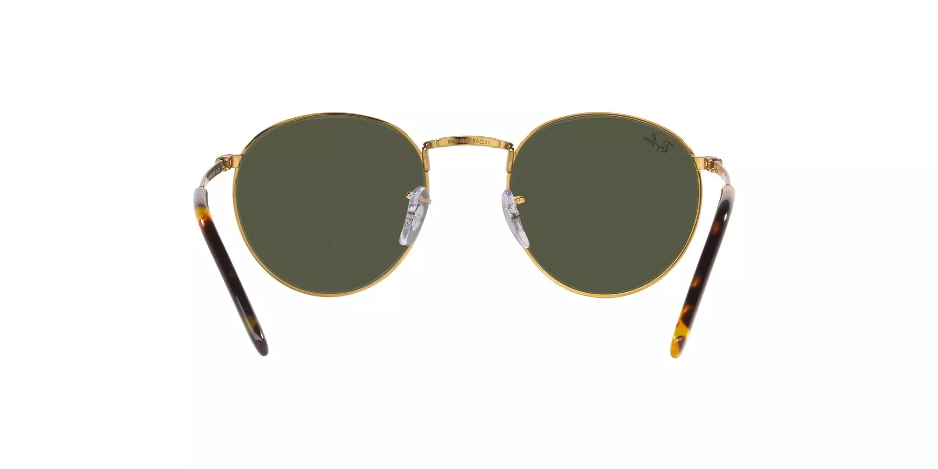 Ray-Ban Round Metal Sunglasses-Gold - GOLD