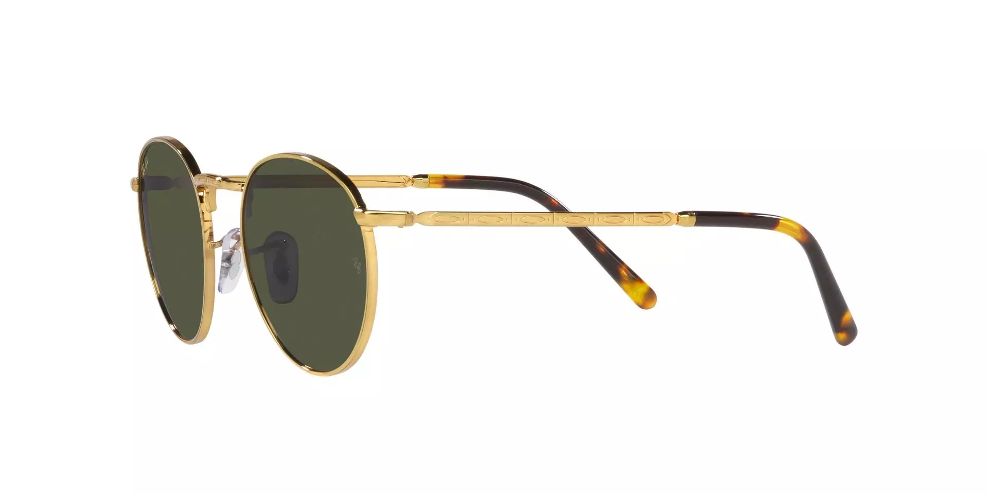 Ray-Ban Round Metal Sunglasses-Gold - GOLD