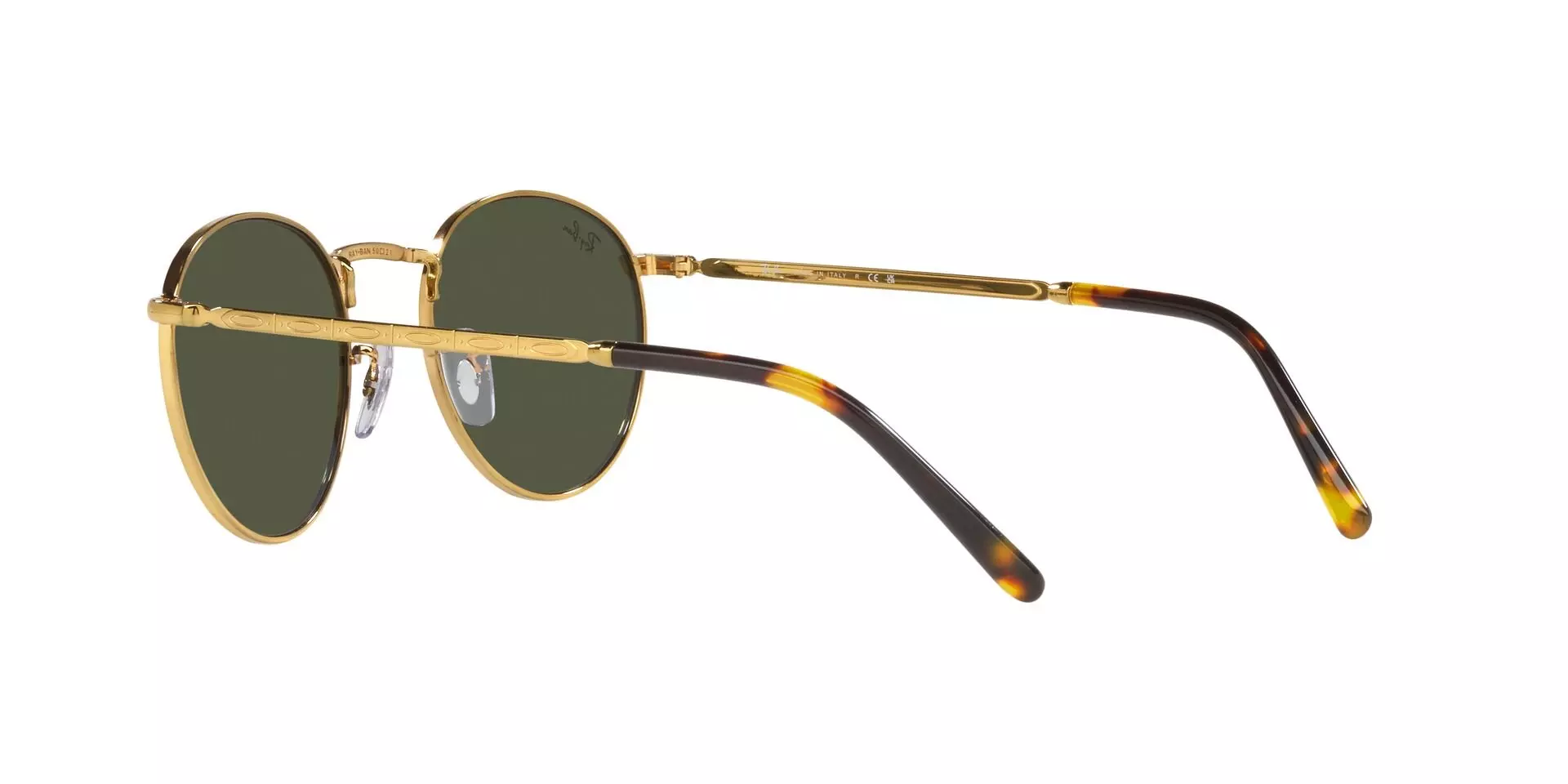 Ray-Ban Round Metal Sunglasses-Gold - GOLD