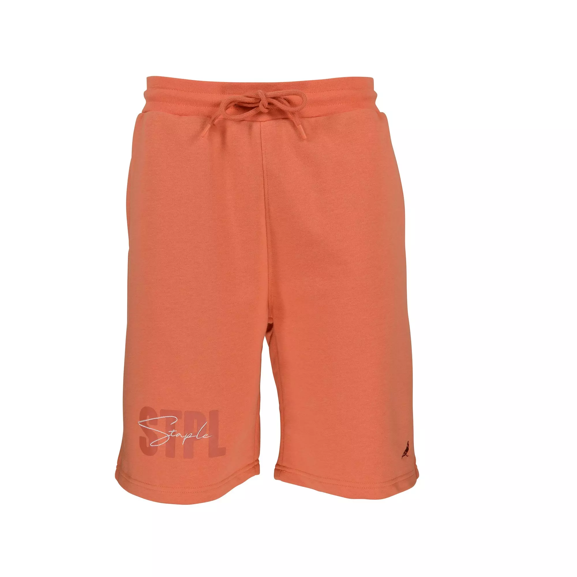 Staple Men's Essentials Script Shorts - Terracotta - ORANGE