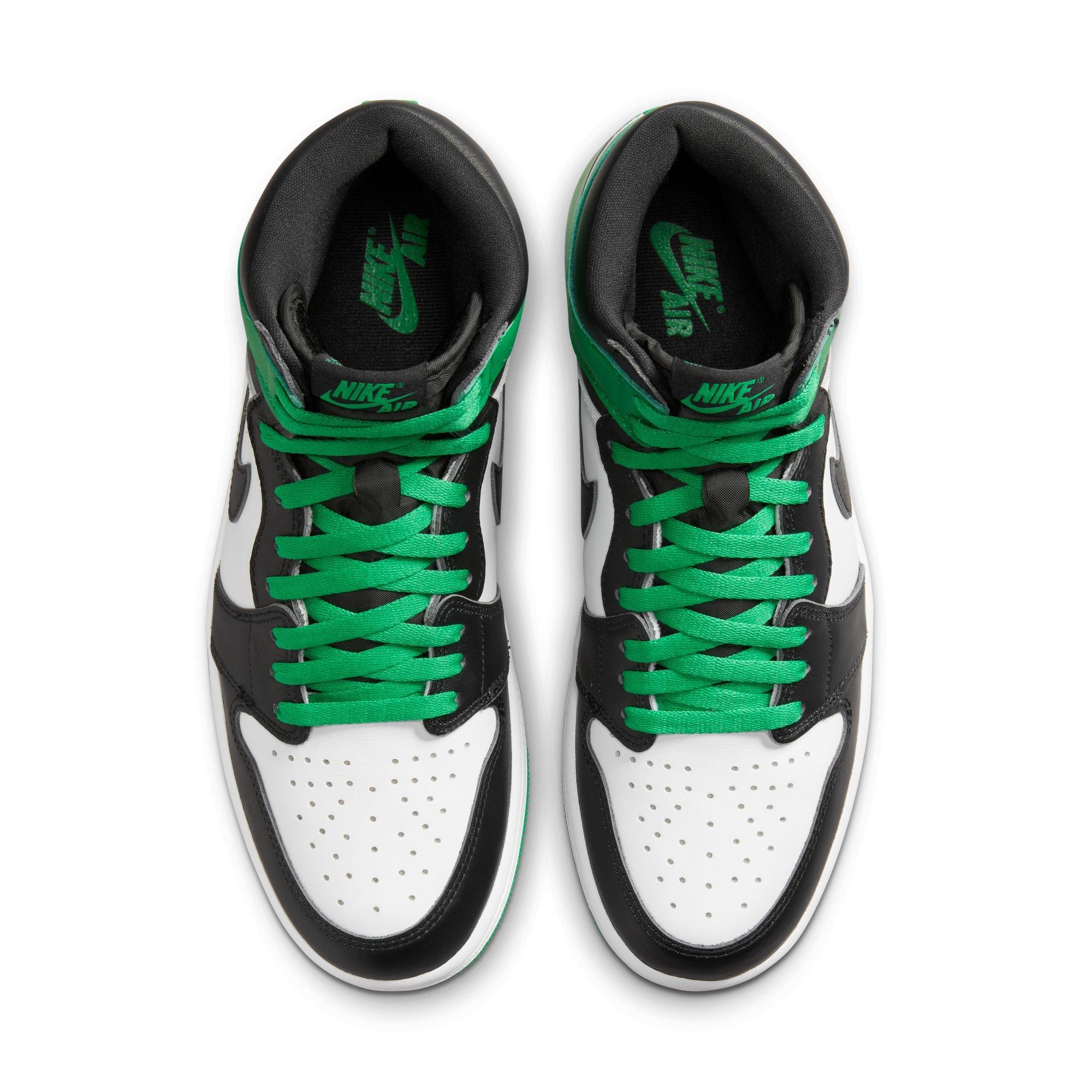 Air Jordan 1 Retro Mid Lucky Green Mens Lifestyle Shoes (White/Green)