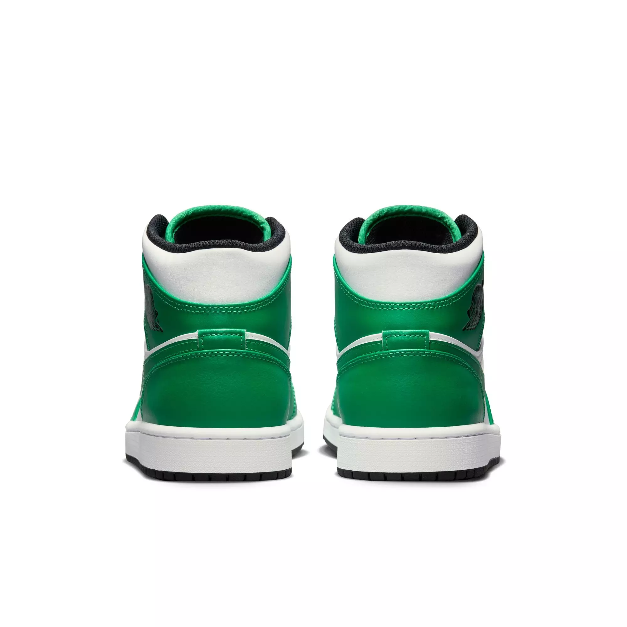 Jordan 1 Mid "Lucky Green/Black/White" Men's Shoe - GREEN/BLACK