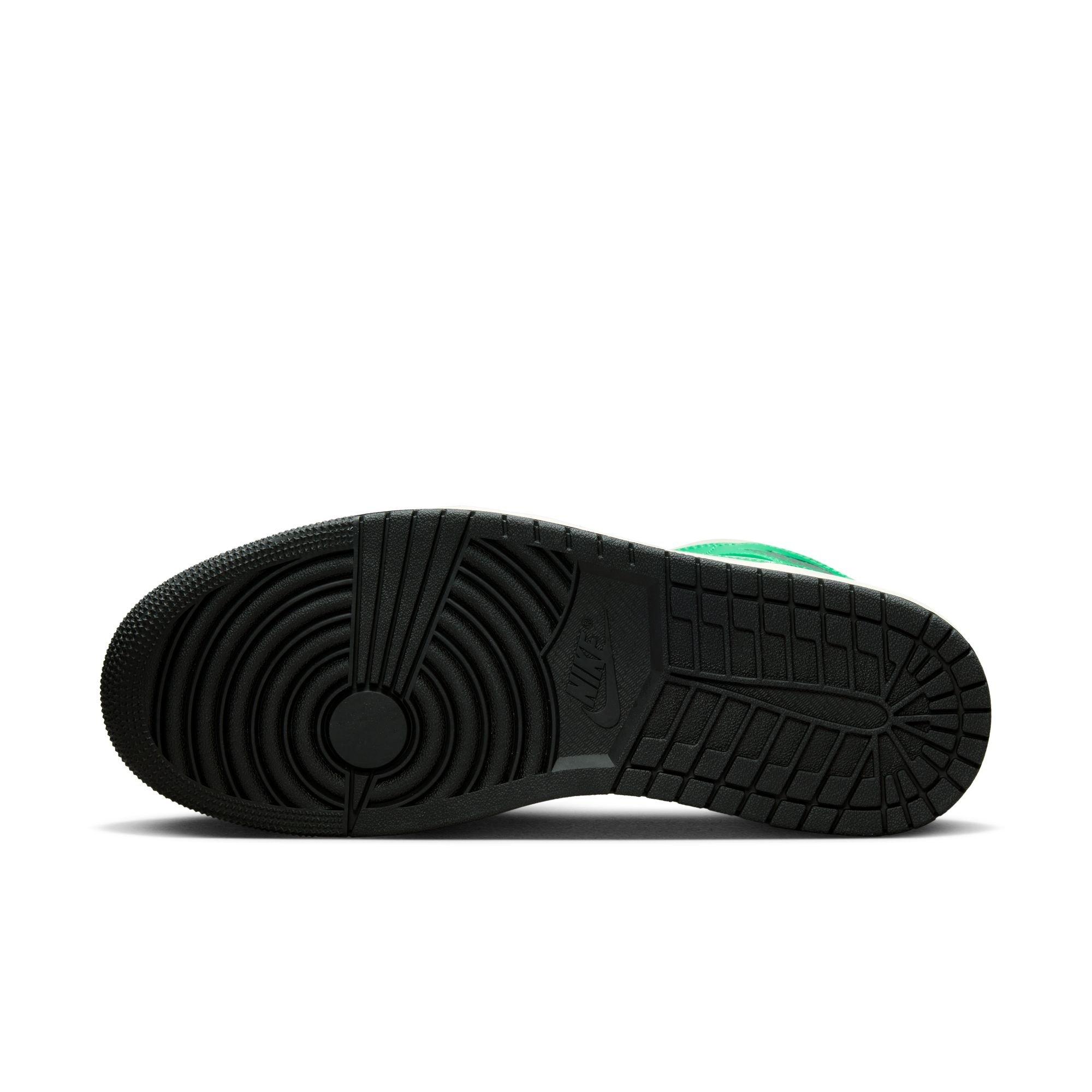 Jordan 1 Mid "Lucky Green/Black/White" Men's Shoe - GREEN/BLACK Thumbnail View 10