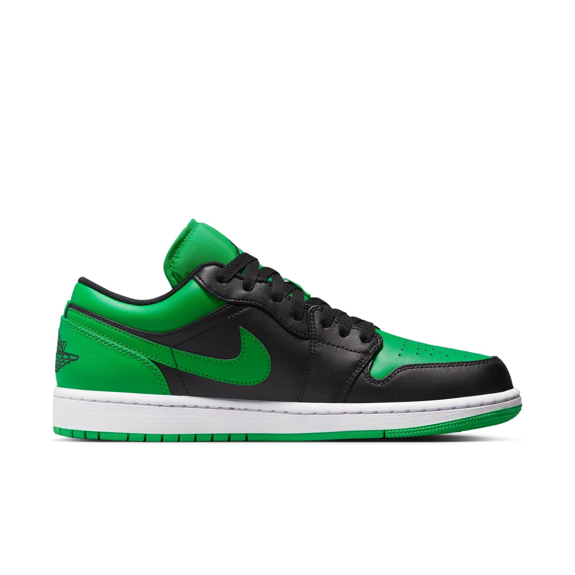 Justerbar atlet Øl Jordan 1 Low "Black/Lucky Green/White" Men's Shoe - Hibbett | City Gear