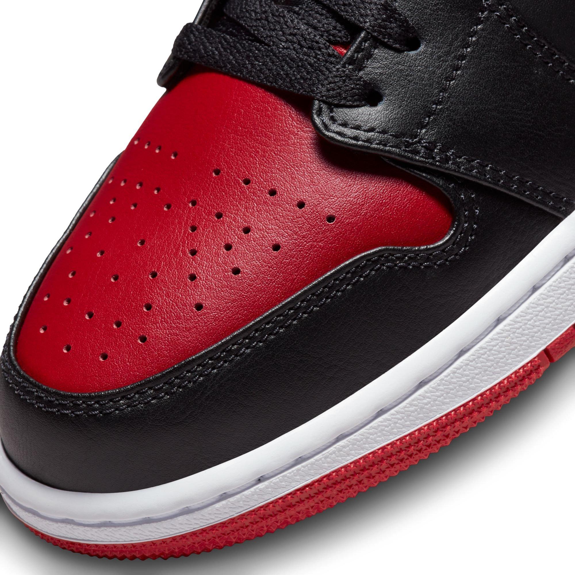 Jordan 1 Low Black Gym Red White Men s Shoe Hibbett