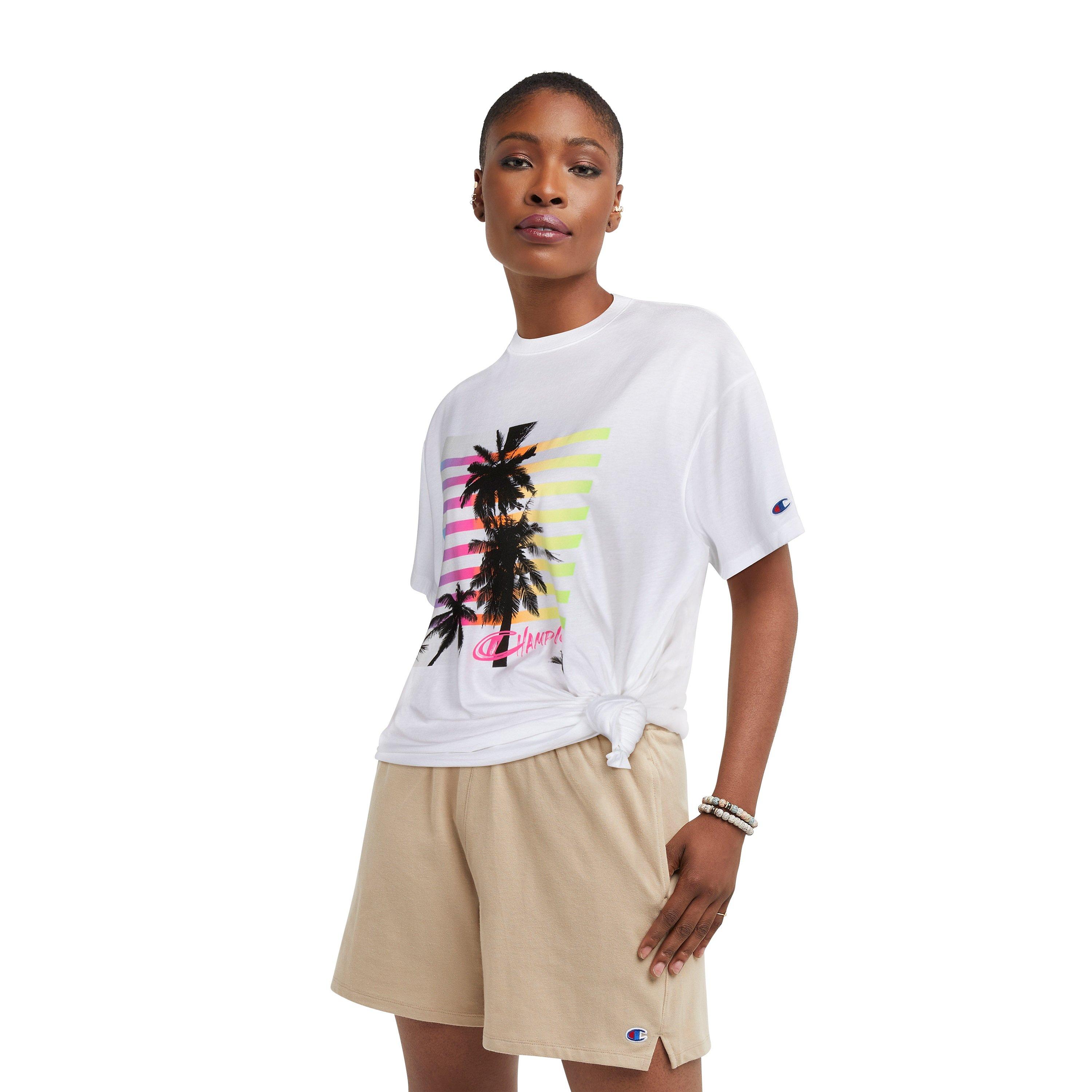 Champion Women's Palm Tee - White - WHITE Thumbnail View 1