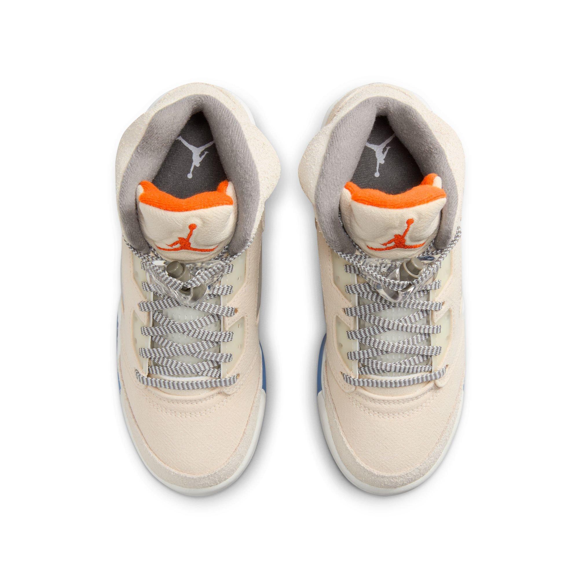 Big Kids' Air Jordan Retro 5 SE Craft Basketball Shoes