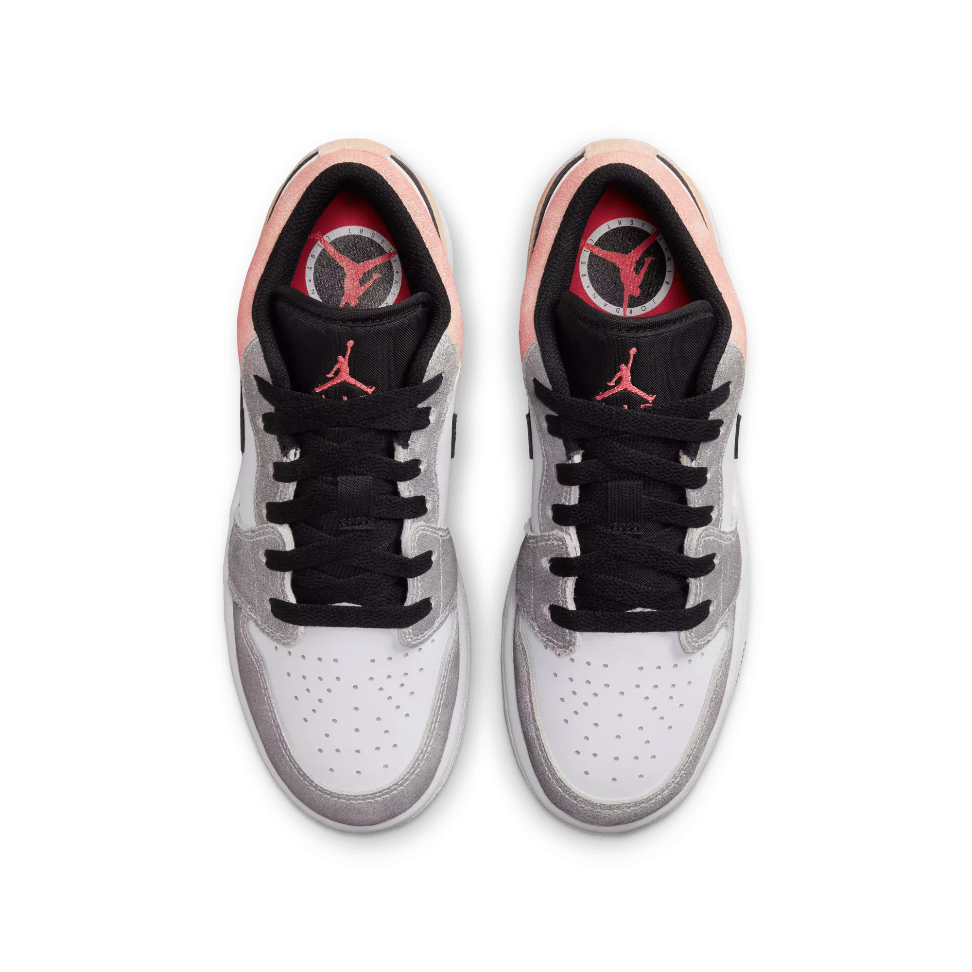 Jordan 1 Low SE "Black/Sundial/Magic Ember/White" Grade School Boys' Shoe - BLACK/WHITE/YELLOW