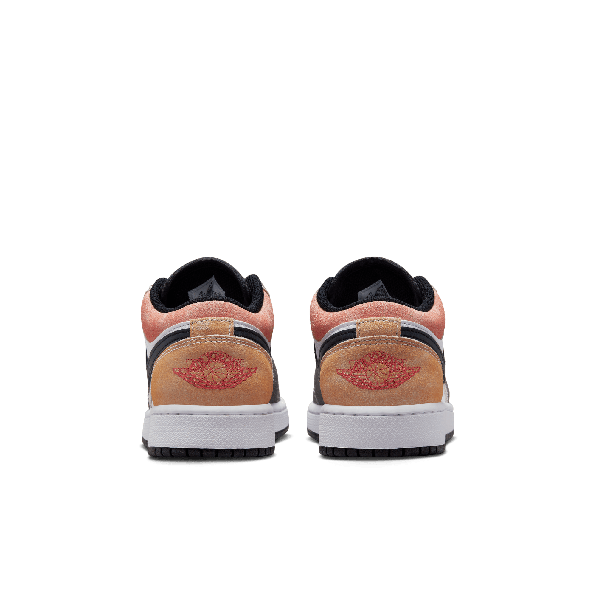 Jordan 1 Low SE "Black/Sundial/Magic Ember/White" Grade School Boys' Shoe - BLACK/WHITE/YELLOW Thumbnail View 5