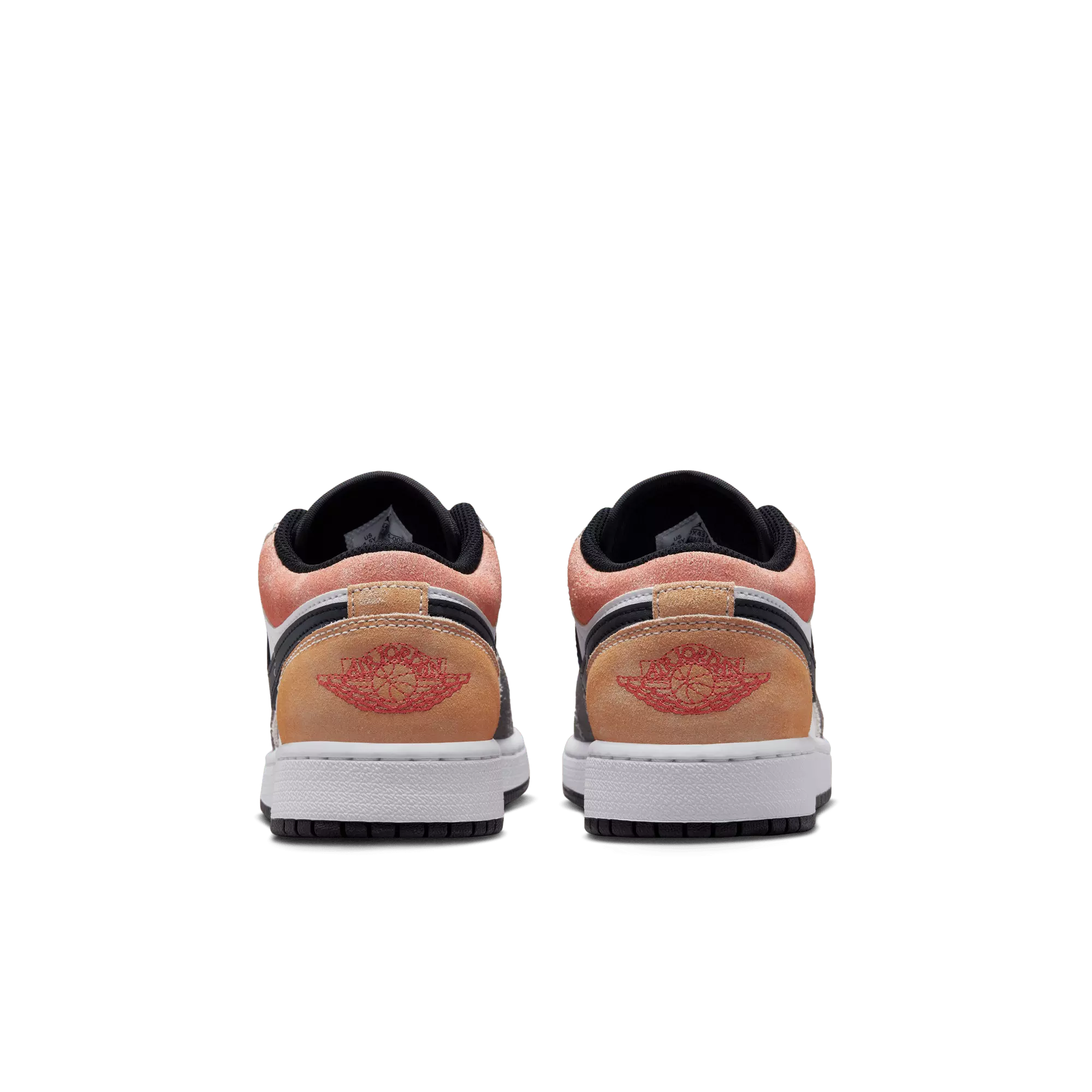 Jordan 1 Low SE "Black/Sundial/Magic Ember/White" Grade School Boys' Shoe - BLACK/WHITE/YELLOW