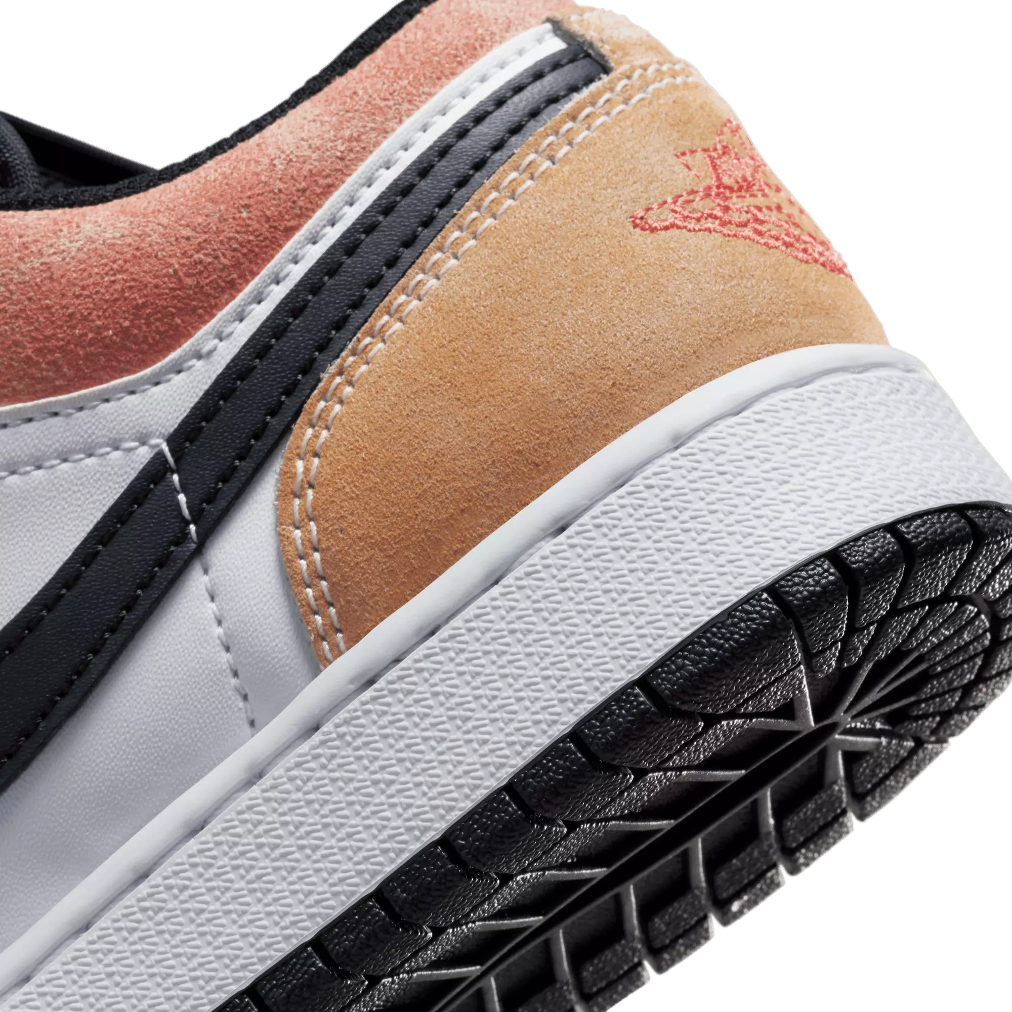 Jordan 1 Low SE "Black/Sundial/Magic Ember/White" Grade School Boys' Shoe - BLACK/WHITE/YELLOW