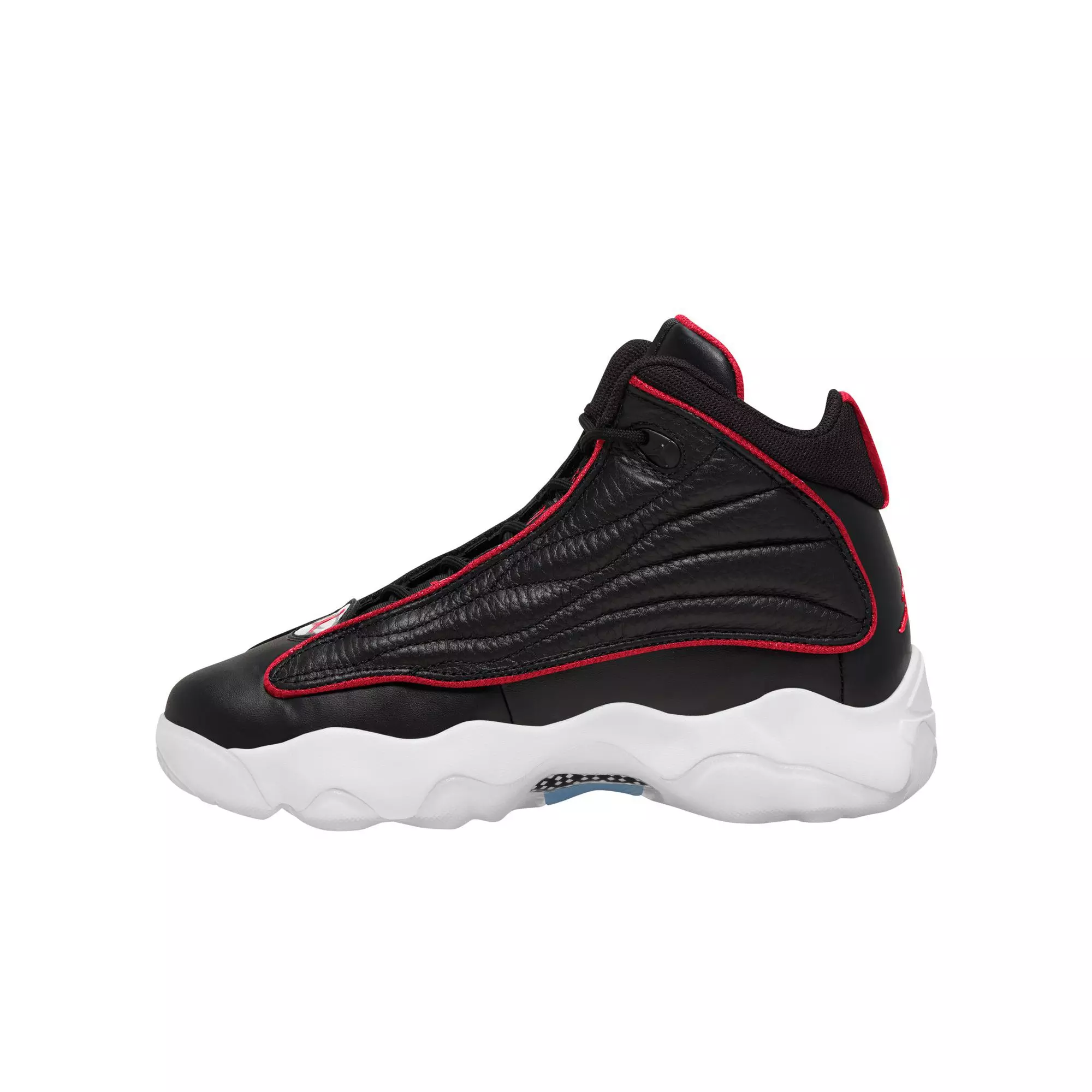 Jordan Pro Strong "Black/University Red/White" Grade School Boys' Shoe - BLACK/RED/WHITE