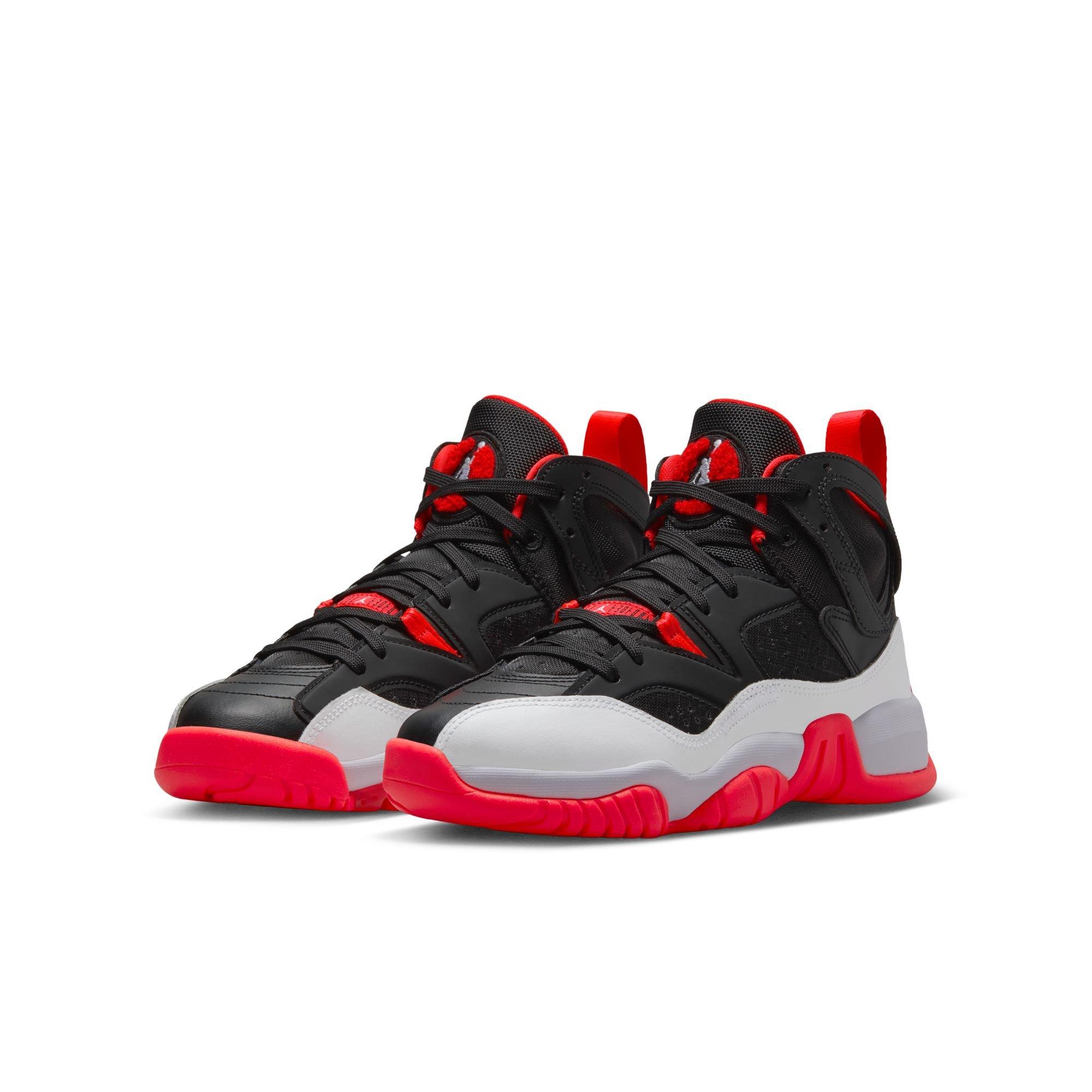 Jordan Jumpman Two Trey "Black/White/Infrared 23" Grade School Boys' Shoe - BLACK/INFRARED Thumbnail View 7