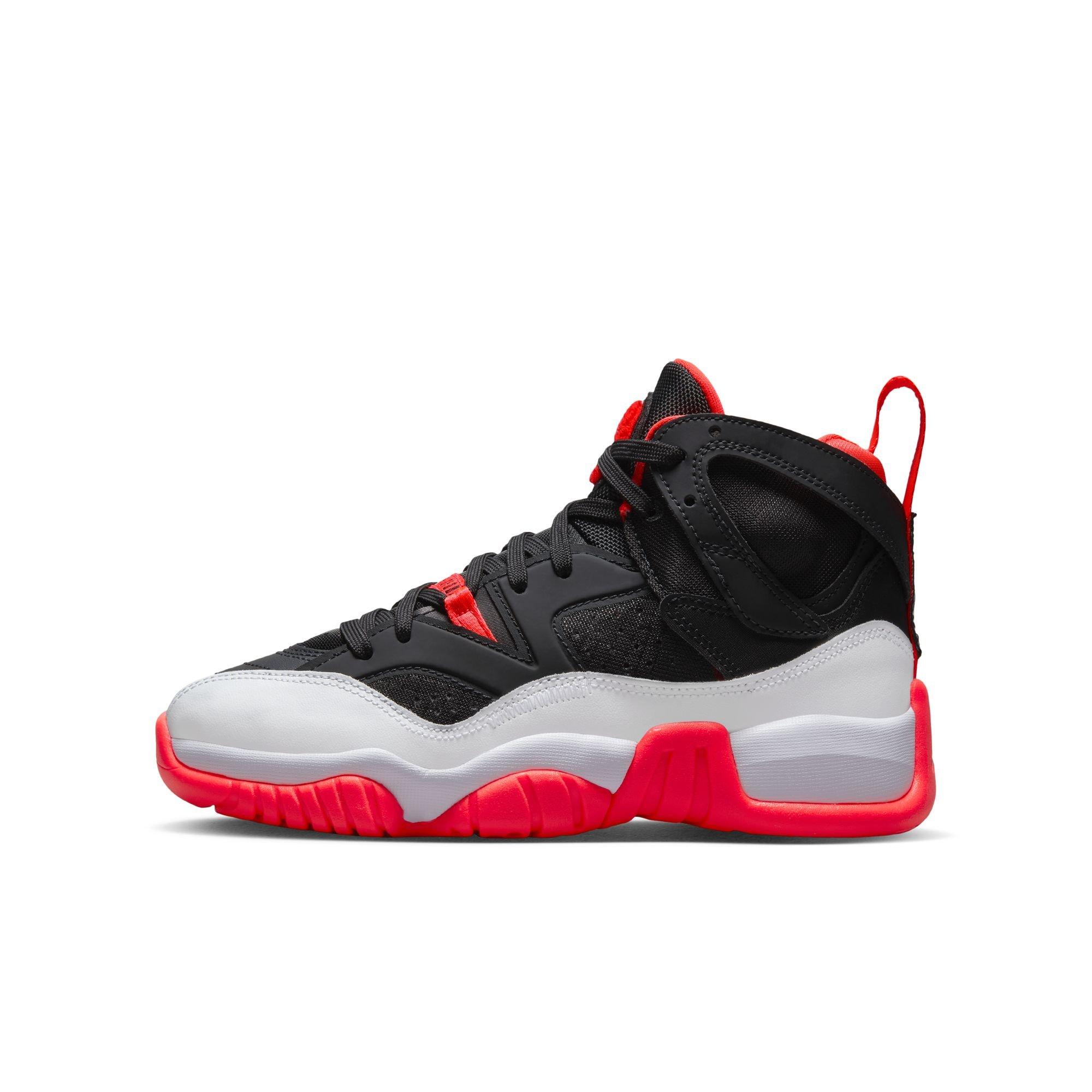 Jordan Jumpman Two Trey "Black/White/Infrared 23" Grade School Boys' Shoe - BLACK/INFRARED Thumbnail View 5