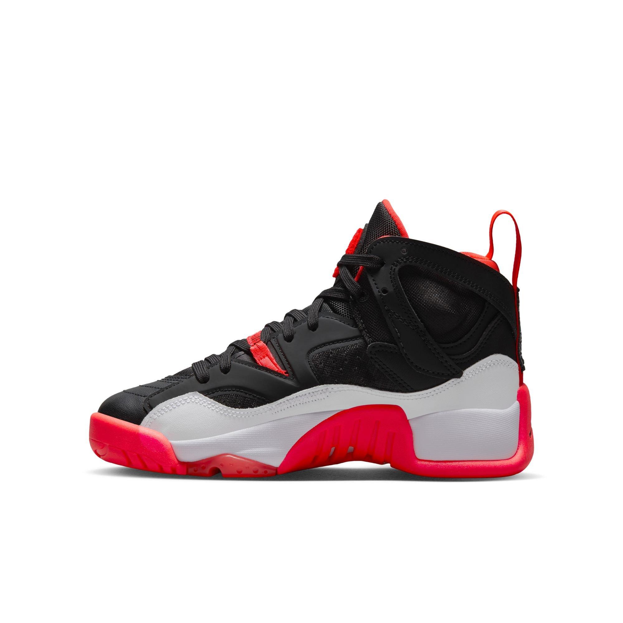 Jordan Jumpman Two Trey "Black/White/Infrared 23" Grade School Boys' Shoe - BLACK/INFRARED Thumbnail View 6