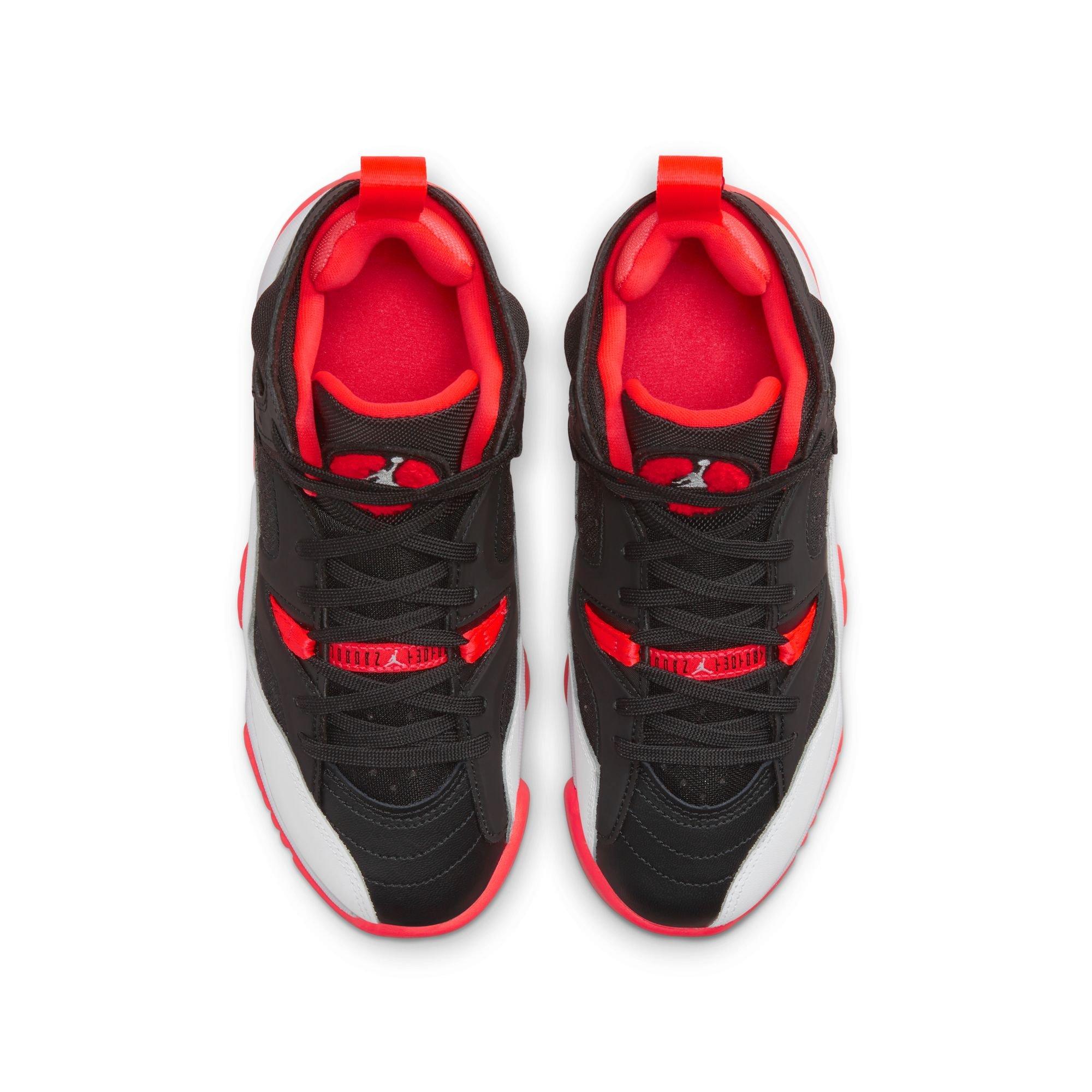 Jordan Jumpman Two Trey "Black/White/Infrared 23" Grade School Boys' Shoe - BLACK/INFRARED Thumbnail View 8