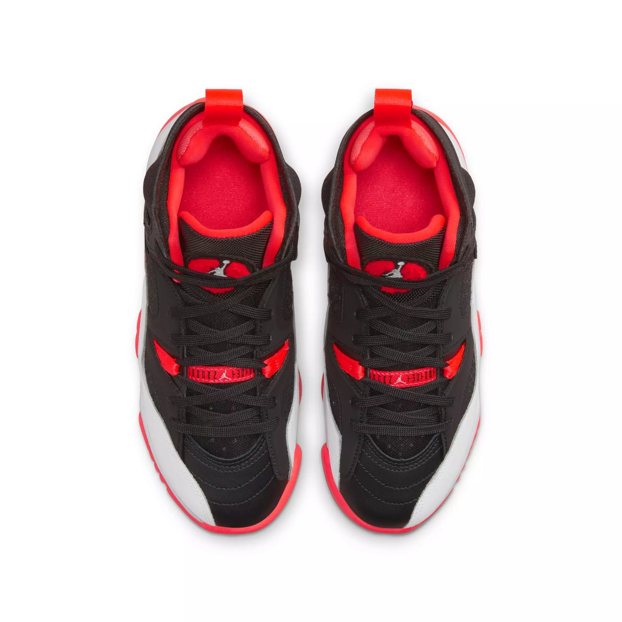 Jordan Jumpman Two Trey "Black/White/Infrared 23" Grade School Boys' Shoe - BLACK/INFRARED