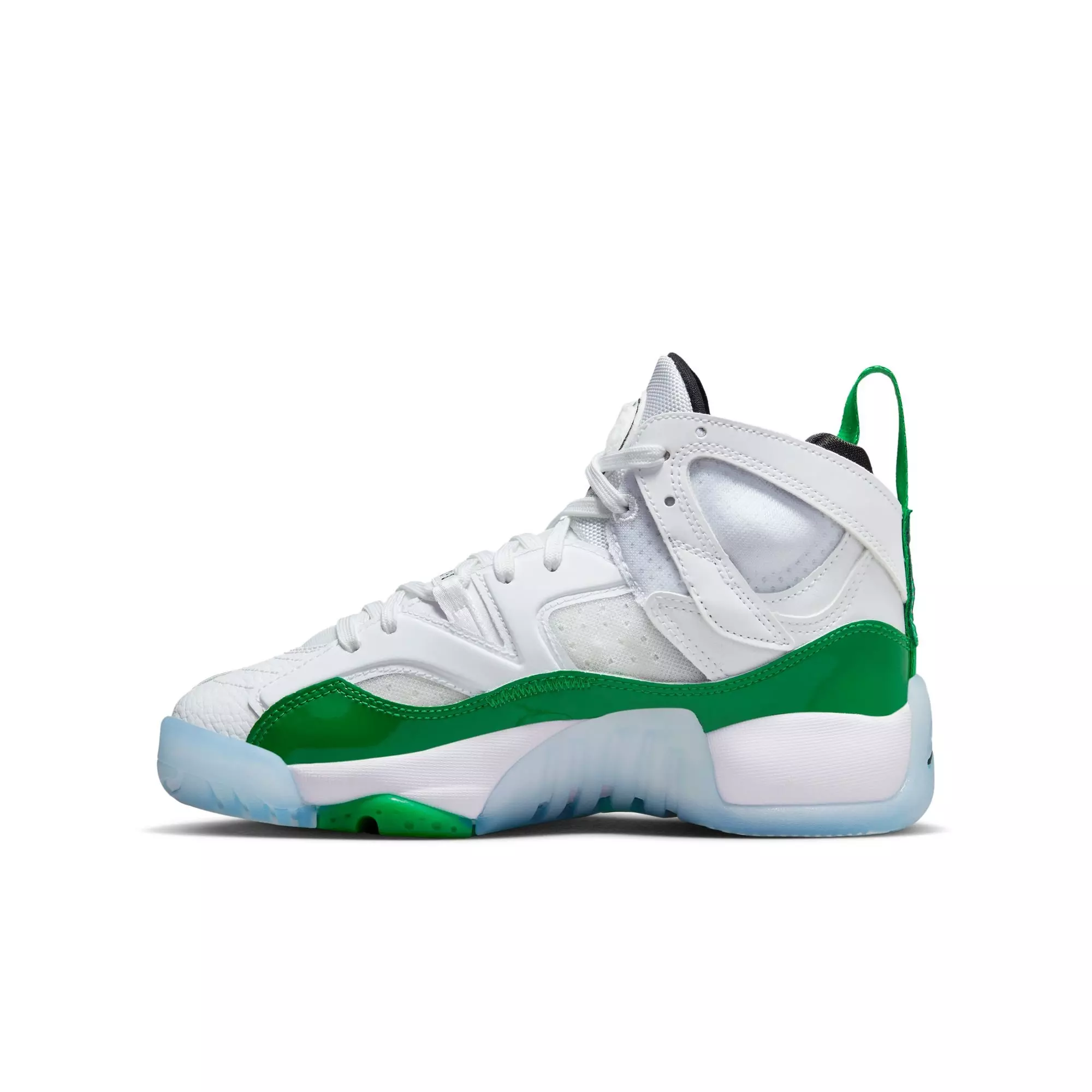 Jordan Jumpman Two Trey "White/Lucky Green/Black" Grade School Boys' Shoe - WHITE/GREEN