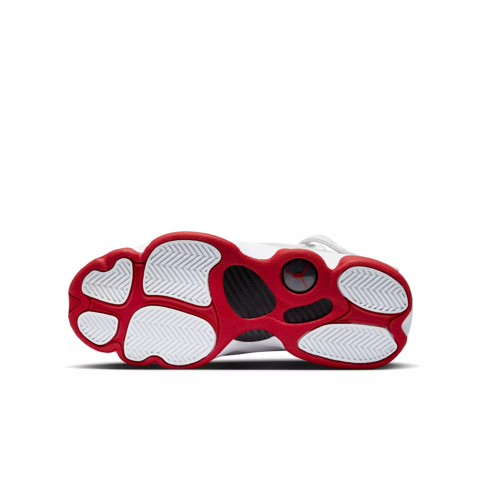 Jordan 6 Rings "White/University Red/Black" Grade School Boys' Shoe - WHITE/RED