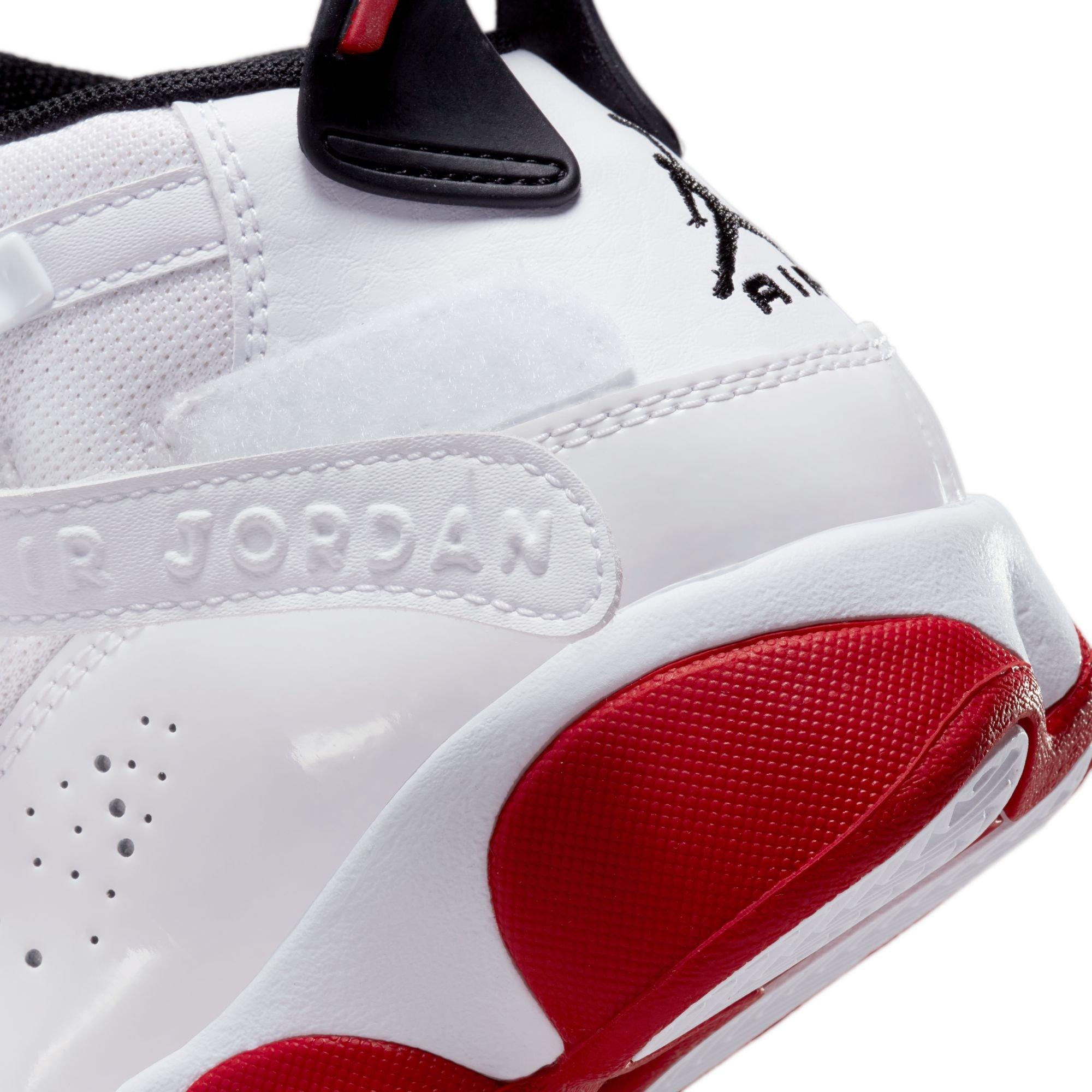 Jordan 6 Rings "White/University Red/Black" Grade School Boys' Shoe - WHITE/RED Thumbnail View 10