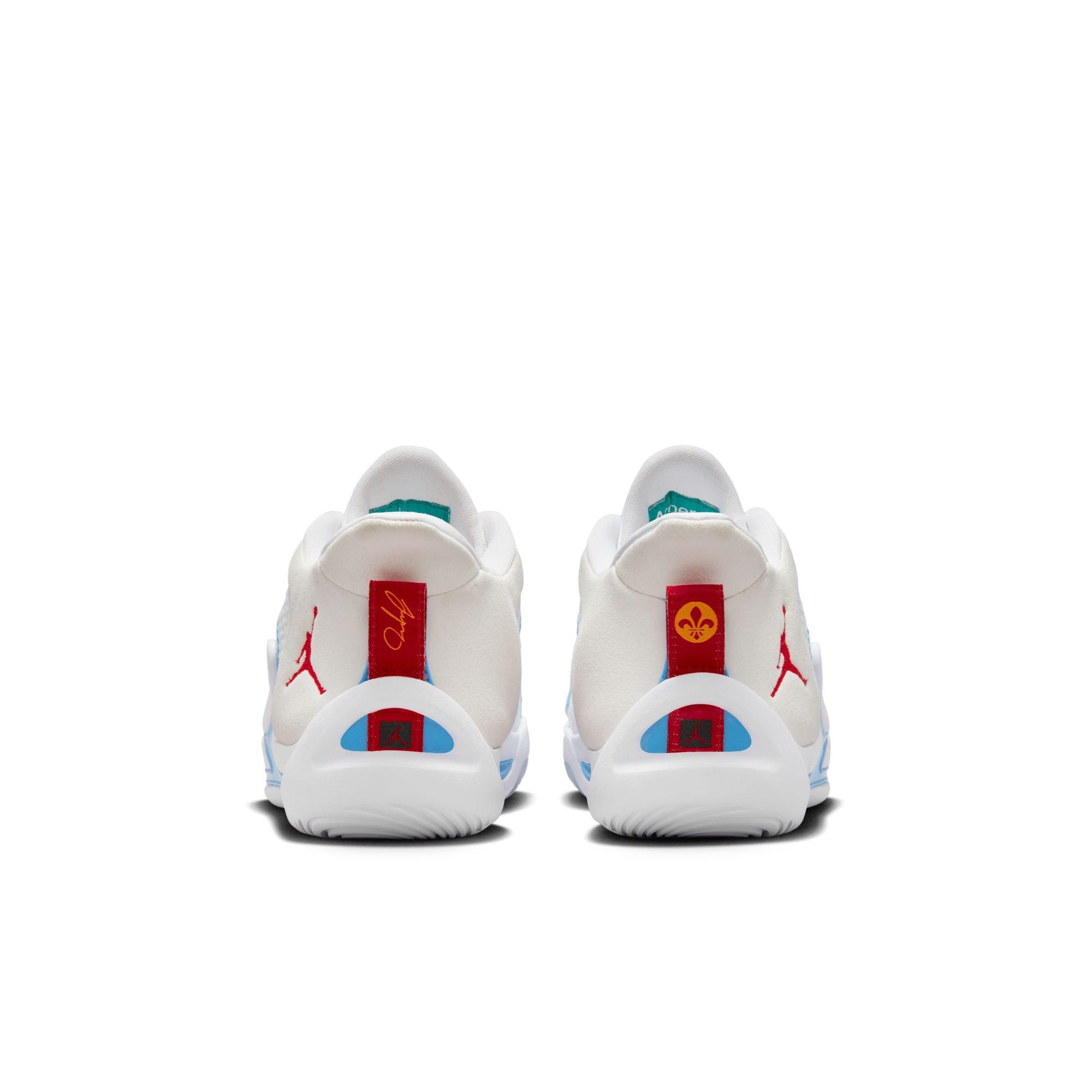 Jordan Tatum 1 "St. Louis" Grade School Kids' Basketball Shoe - WHITE/RED/BLUE Thumbnail View 9