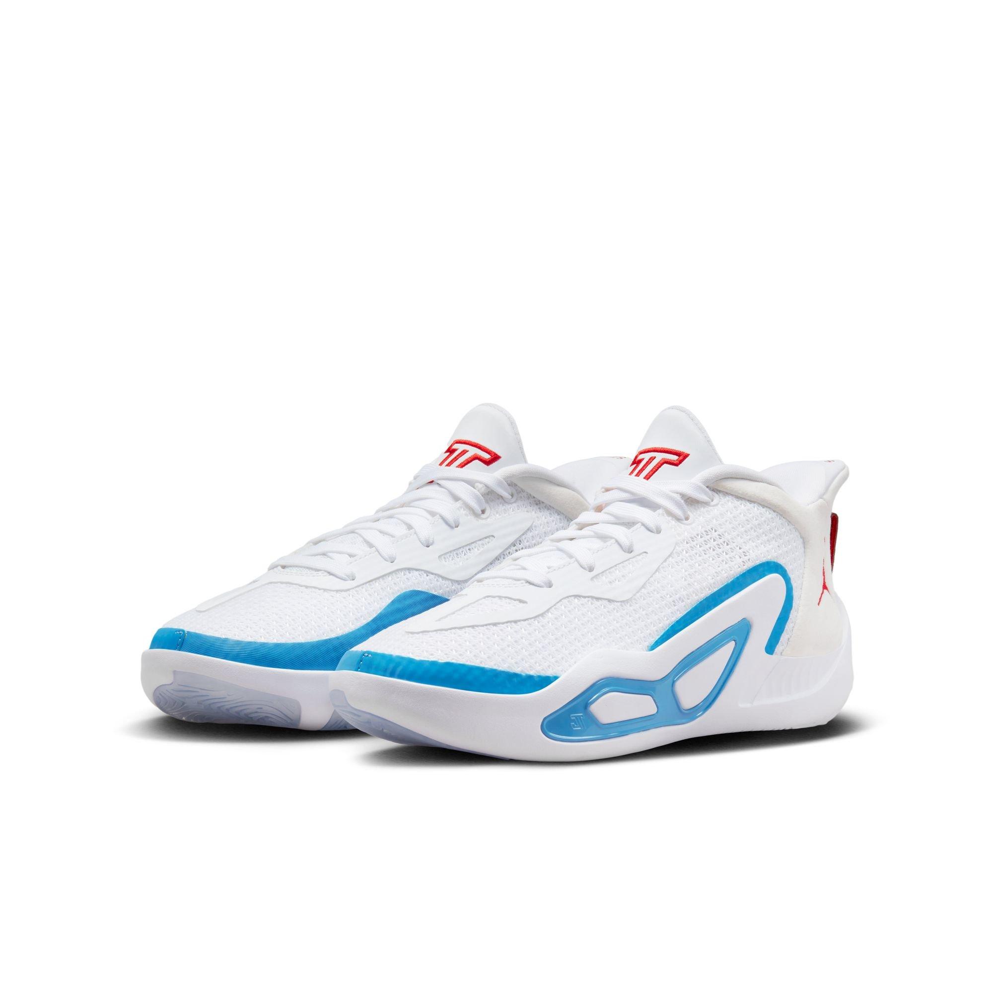 Jordan Tatum 1 "St. Louis" Grade School Kids' Basketball Shoe - WHITE/RED/BLUE Thumbnail View 3